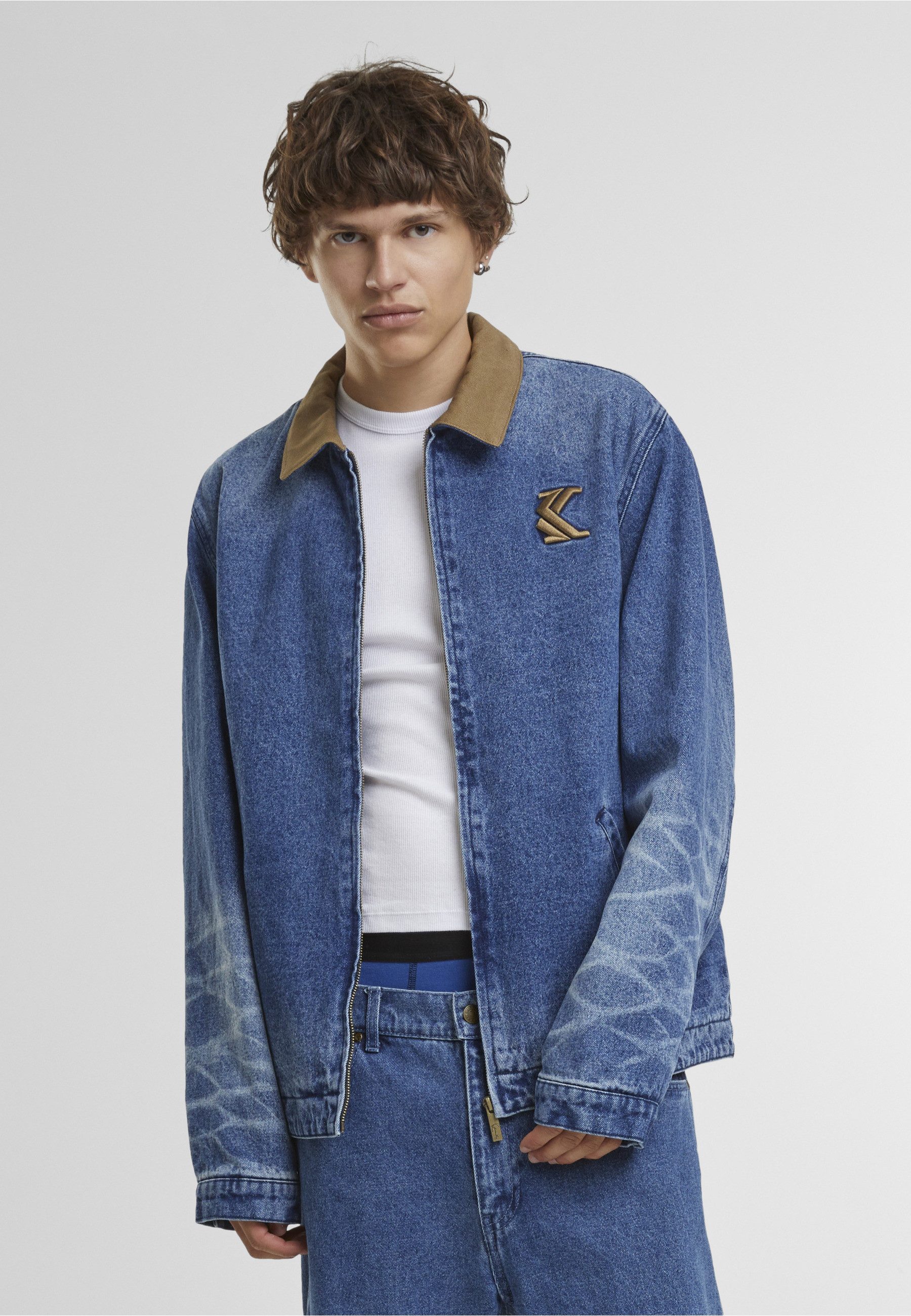 Karl Kani Jeansjacke Karl Kani Karl Kani Og Washed Denim Jacket (1-St)