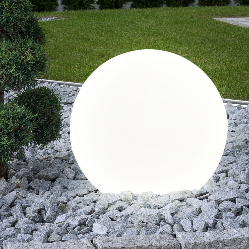 LED Gartenstrahler, Außenlampe Kugel Gartenleuchten mit Strom
