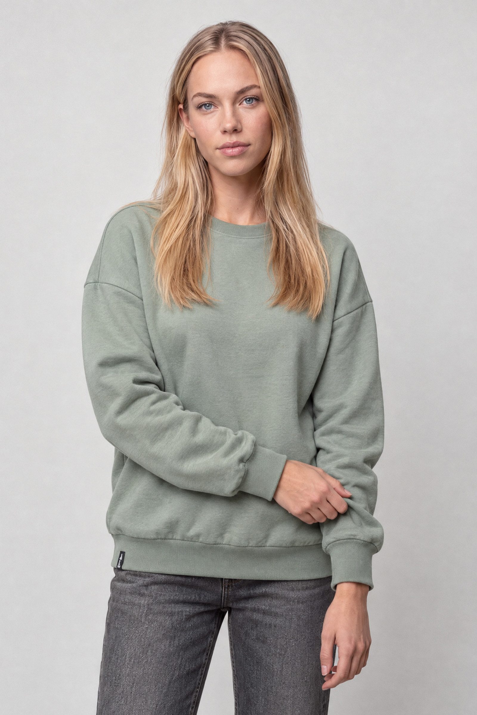 Alife & Kickin Sweatshirt Rückenprint HI, Rundhals, Rippbündchen, Relaxed Fit, hüftlang – Bild 2 von 5