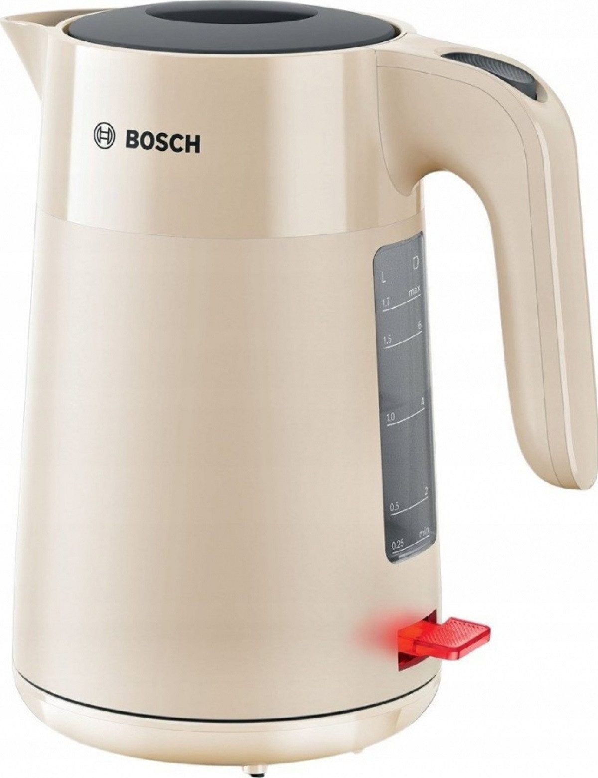 BOSCH Wasserkocher Hochleistungs-Wasserkocher mit 2400 Watt und 1,7 Liter Kapazität