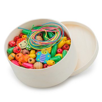 New Classic Toys® Armband Set Holzperlen klein 230 Perlen aus Holz Bastelspielzeug Holzspielzeug