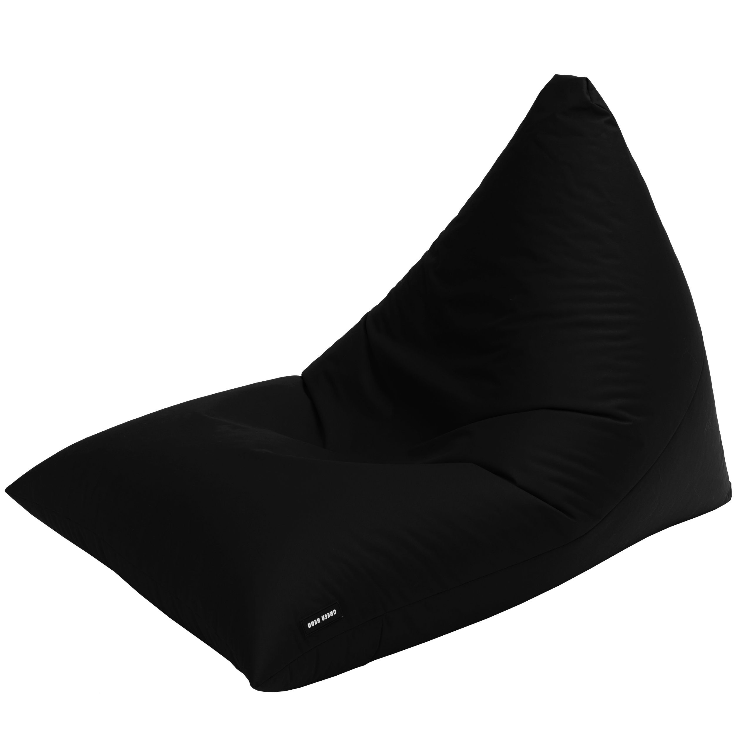 Green Bean Sitzsack Sitzsack Indoor & Outdoor 120x100x80cm, Bodenkissen Liegekissen Sitzkissen Bean Bag Schwarz