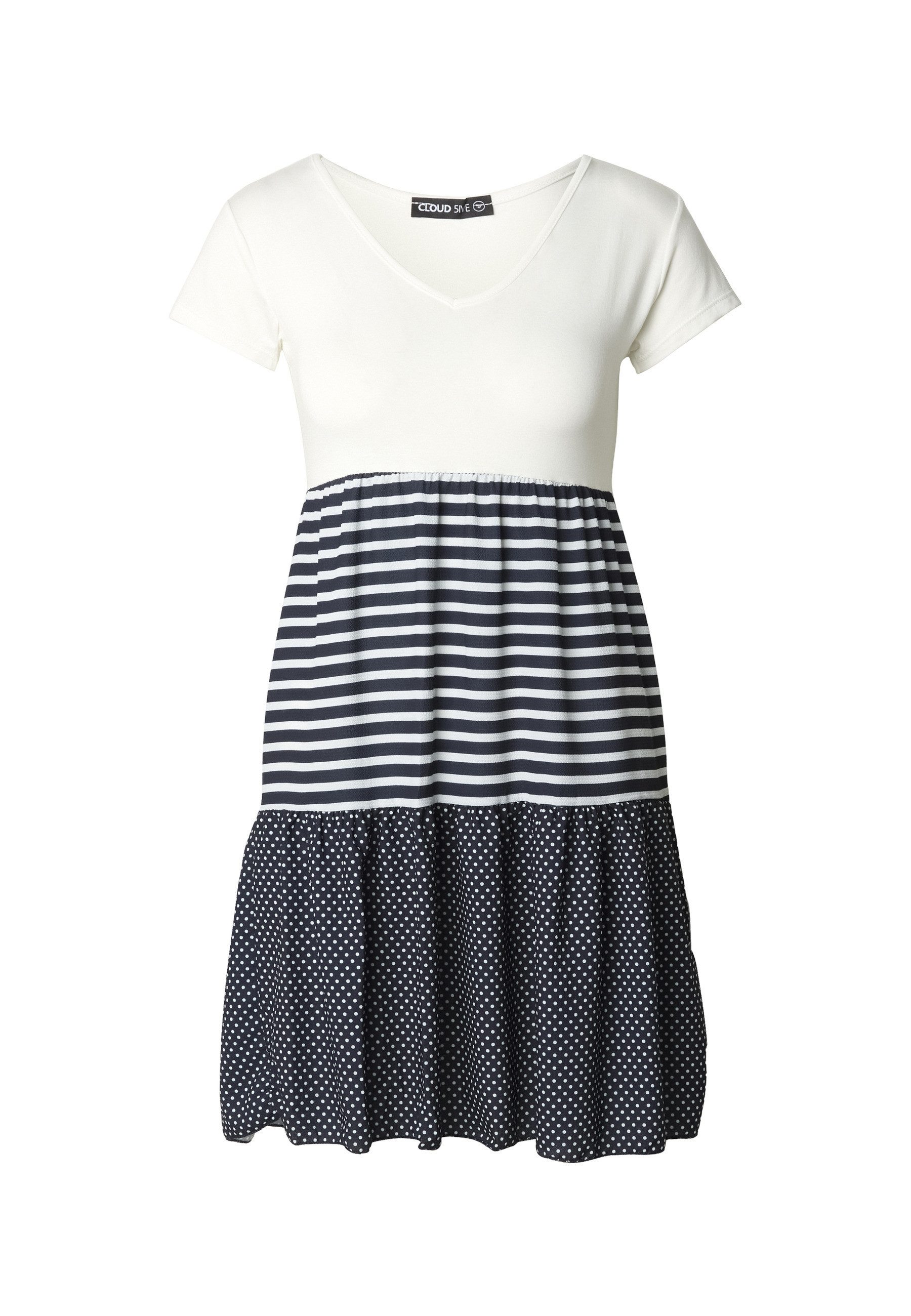 CLOUD 5IVE A-Linien-Kleid CLOUD 5IVE Cloud5ive COLORBLOCK KLEID (1-tlg)