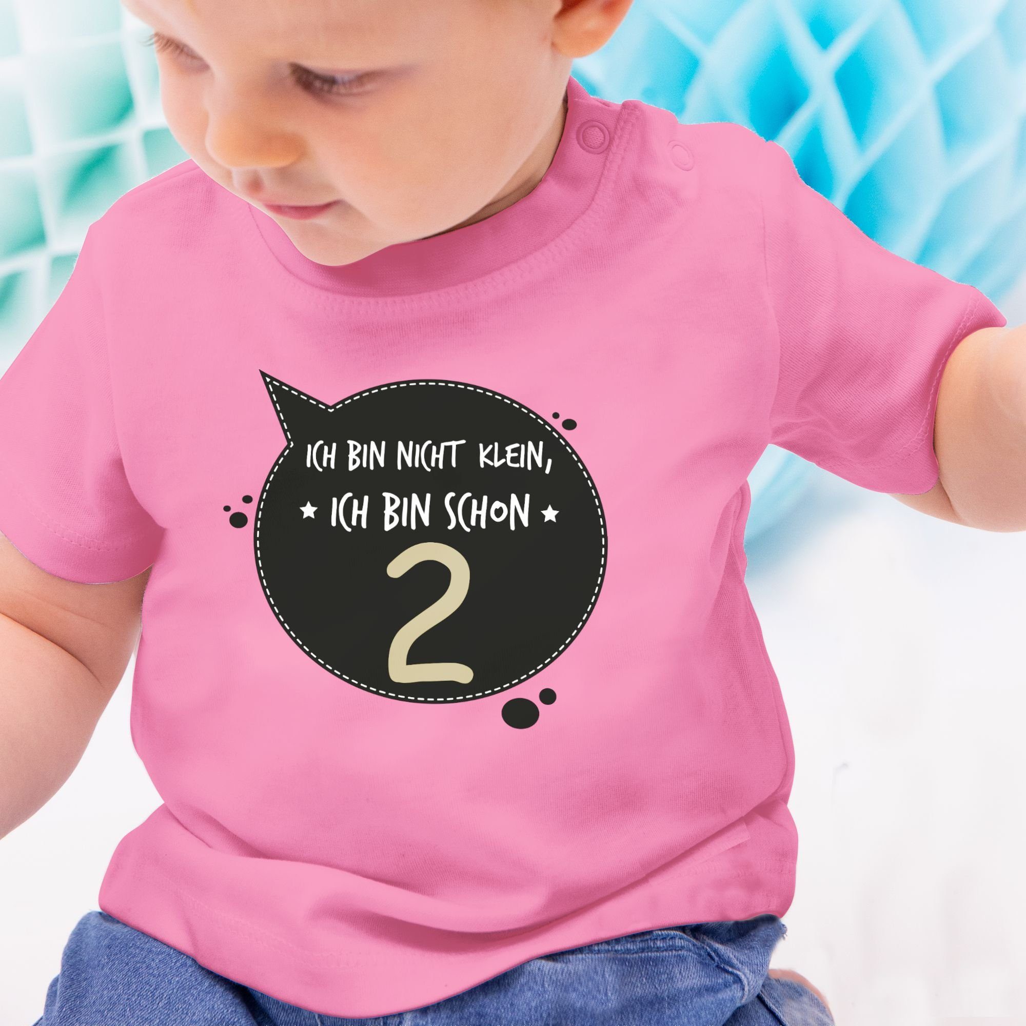 T-Shirt 2. klein, Pink Shirtracer zwei schon Ich bin bin Geburtstag nicht ich 3