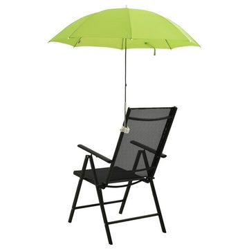 vidaXL Balkonsichtschutz Sonnenschirme für Campingstühle 2 Stk. Grün 105 cm