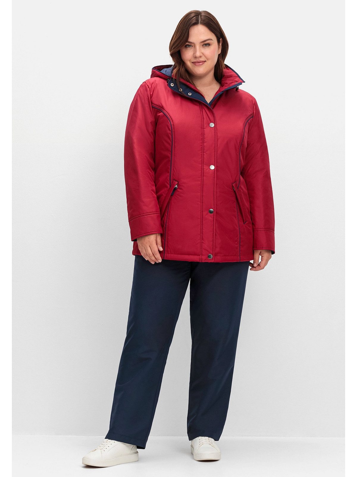 Sheego Outdoorjacke Große Größen wärmend, wind- und wasserabweisend