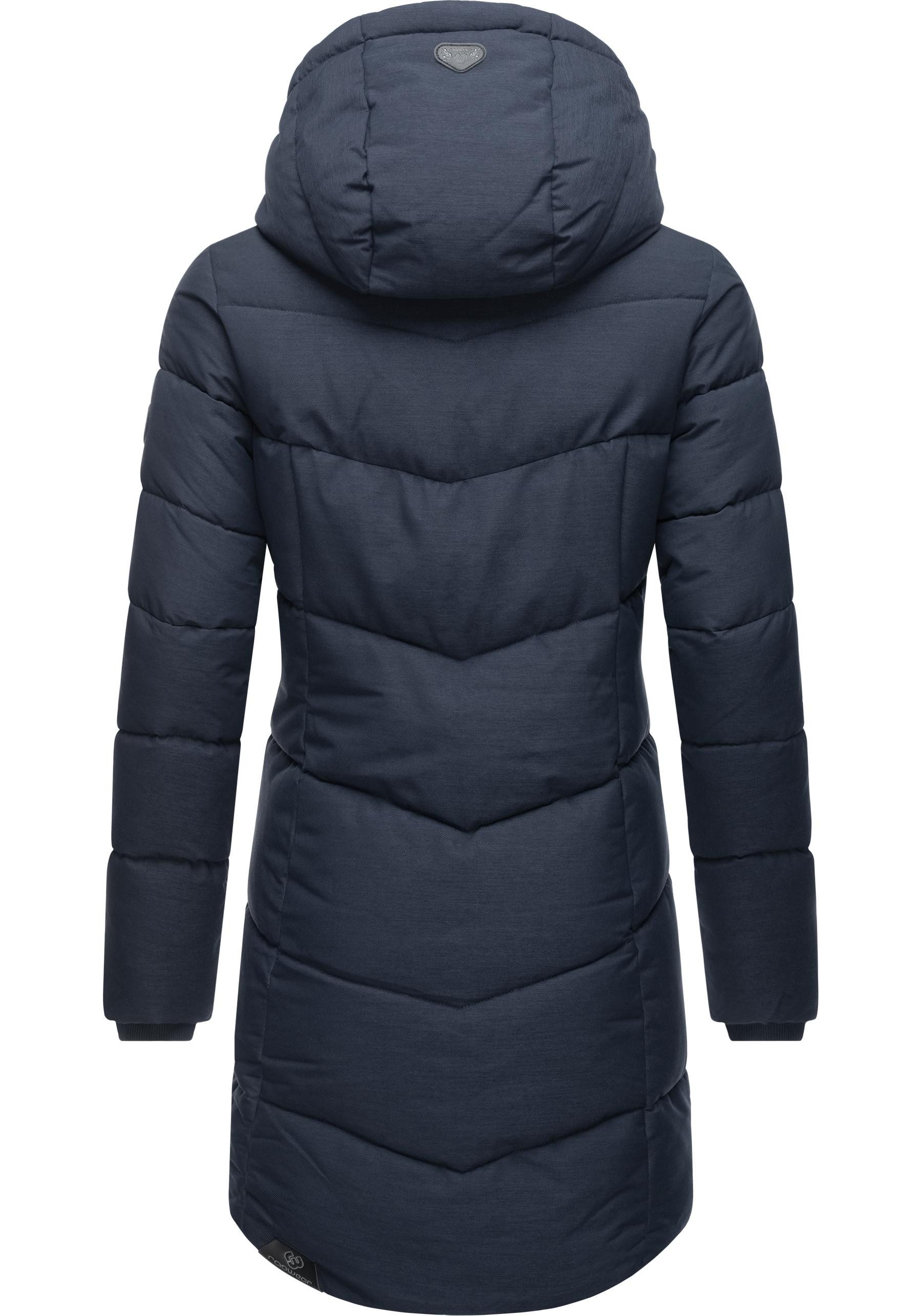 Ragwear Wintermantel Pavla stylischer Winterparka mit Teddyfutter und Kapuze