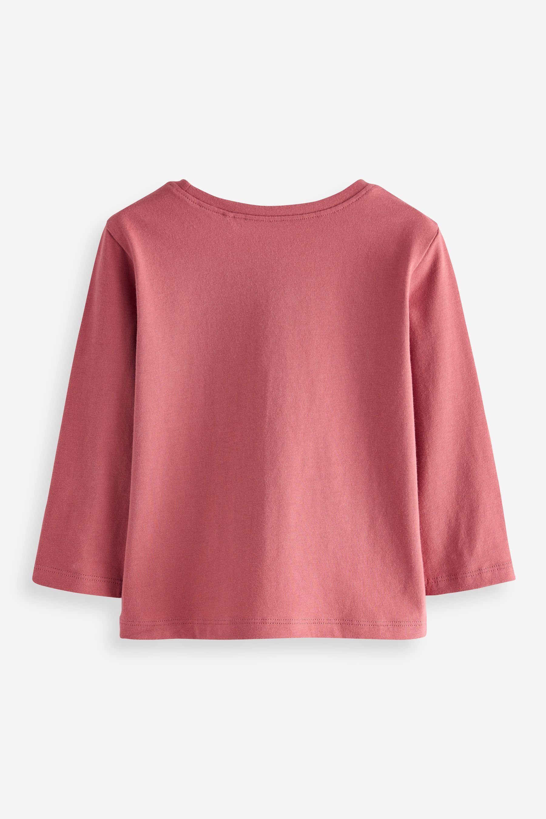 Next Langarm-Shirts, Bright 3er-Pack Langarmshirt (3-tlg) Pink
