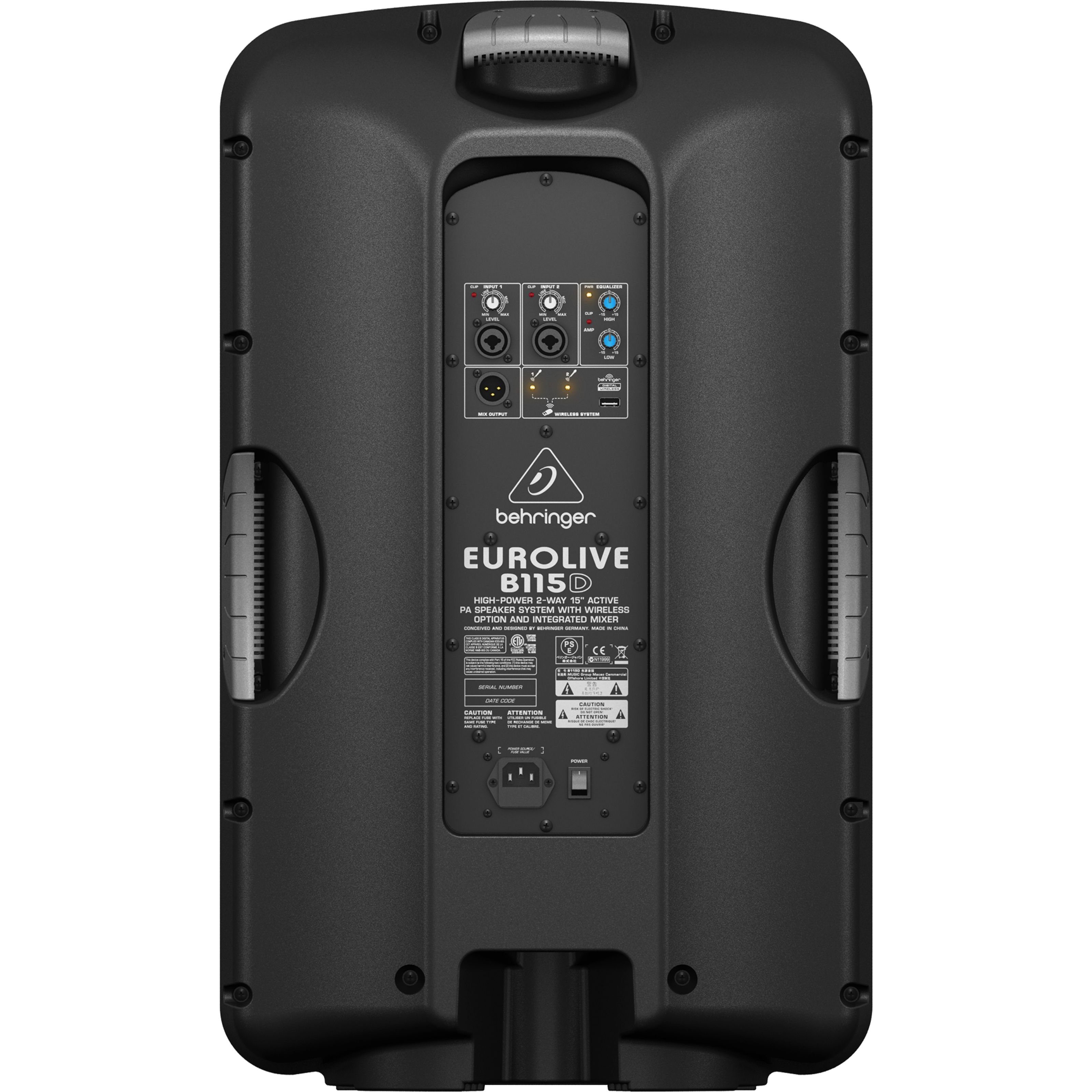 Wireless 1000W, Option) Lautsprecher (B115D Behringer 15",