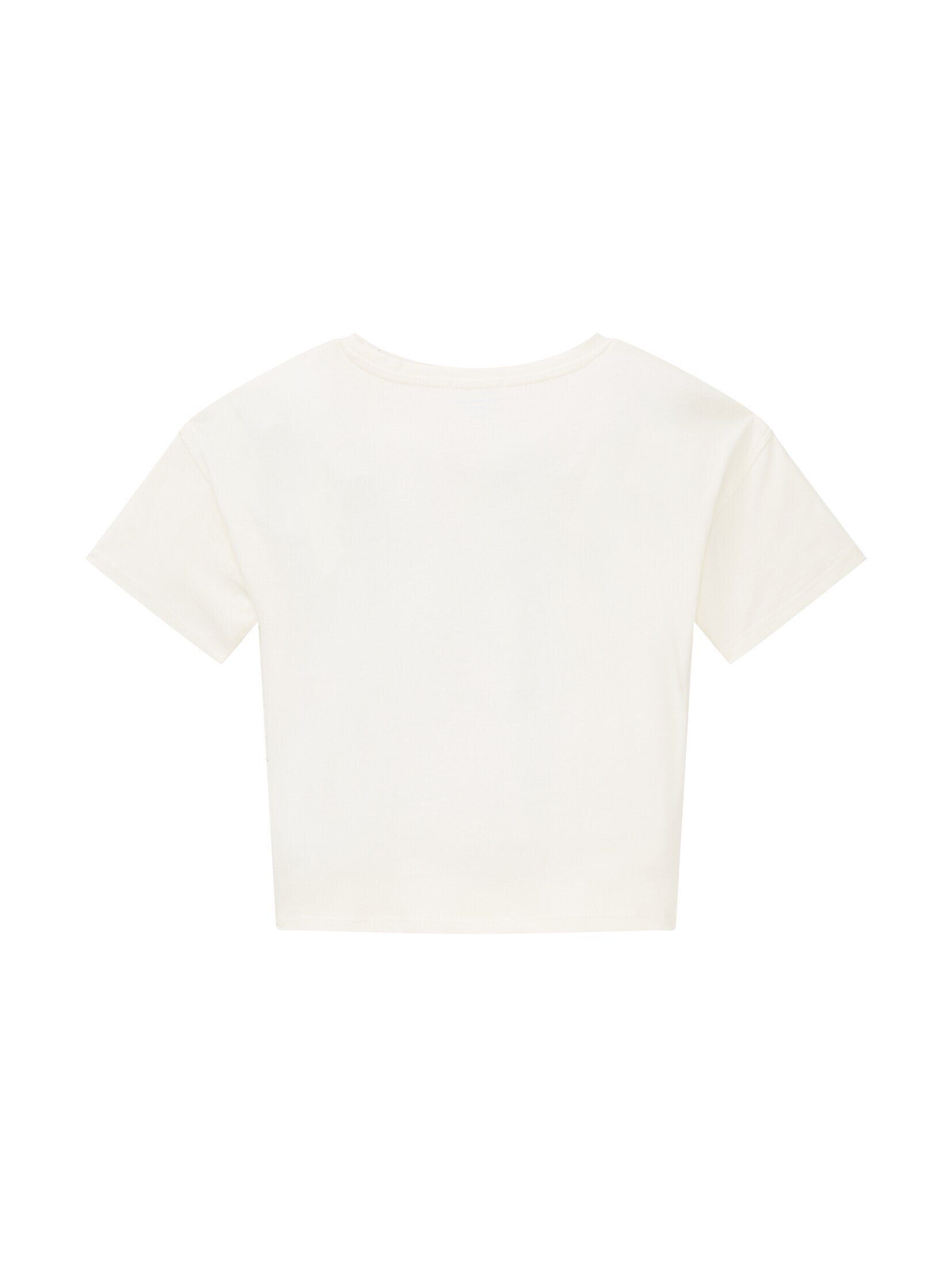 TAILOR Knotendetail T-Shirt TOM Wool mit T-Shirt White