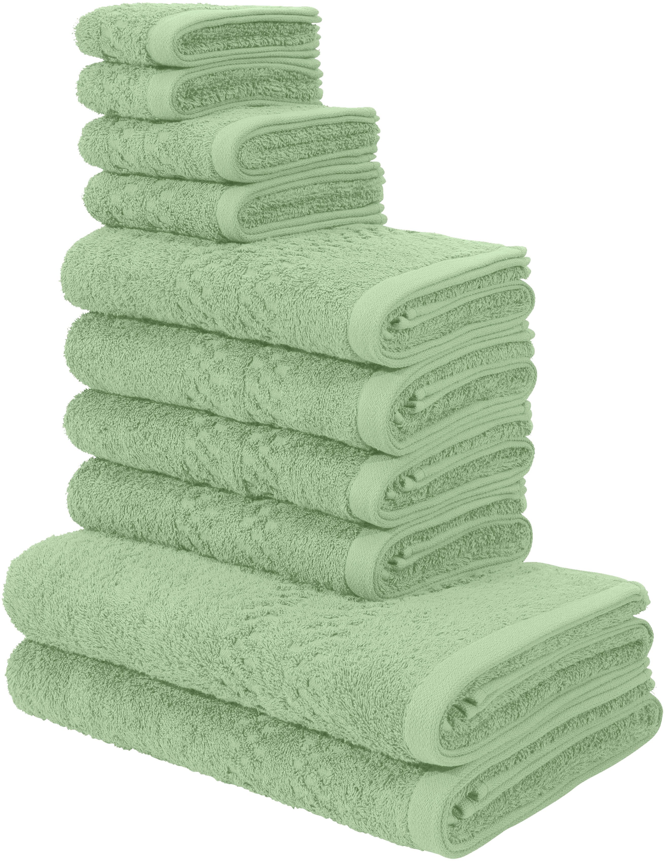 my home Handtuch Set Regona, als 10 tlg Set und Serie, Premium Полотенца, 500 gr/m², Frottier (Set, 10-St), Duschtücher, Полотенца, Gästetücher, Seiftücher, 5 Jahre Garantie