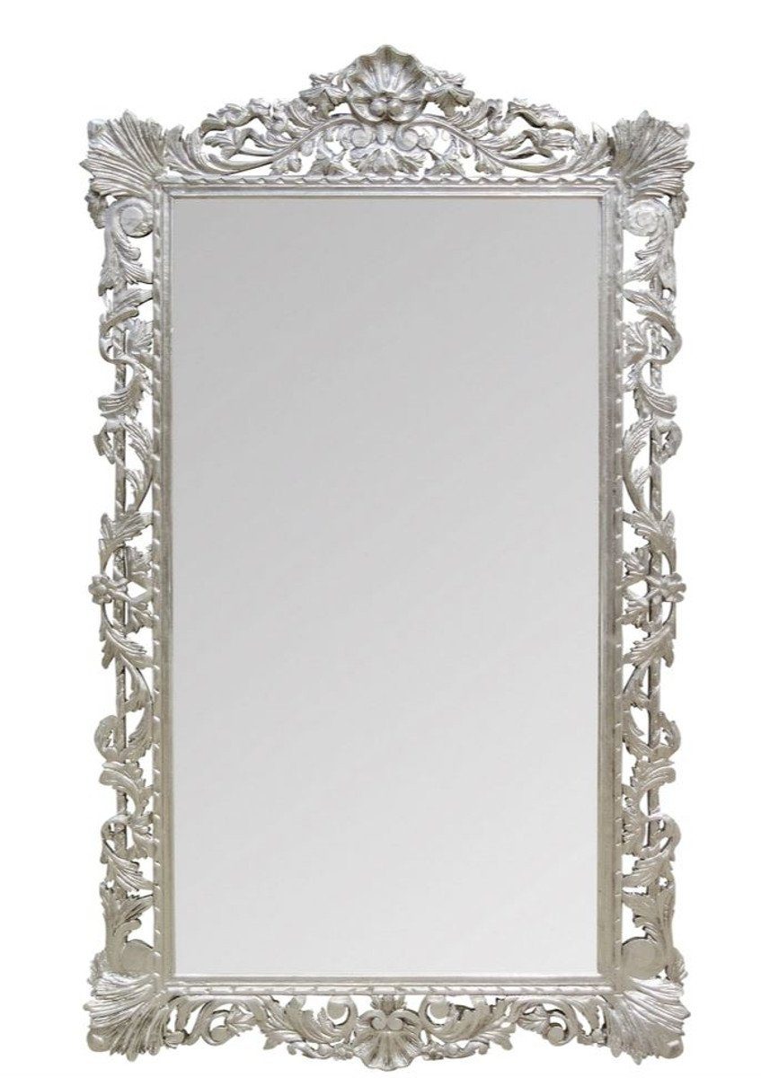 Casa Padrino Barockspiegel Barock H. Silber Antik 110 x cm 193 Wandspiegel - Stil Spiegel
