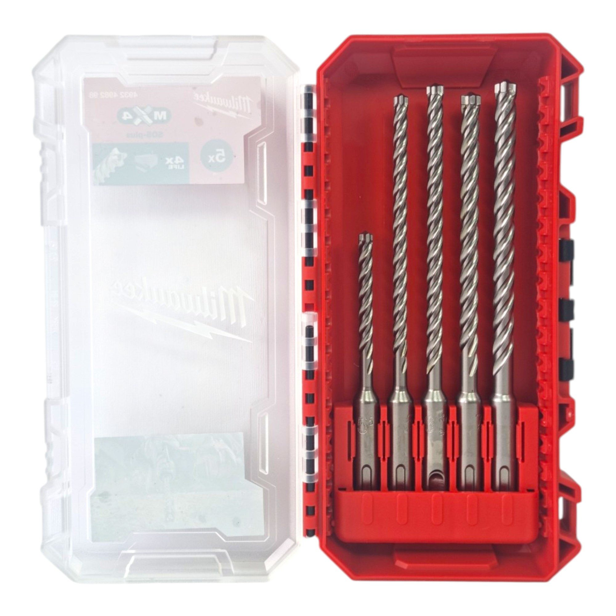 Milwaukee Bohrersatz SDS Plus MX4 Bohrer Set 5 teilig 4 Cut 5,5 - 8 mm (4932498298)