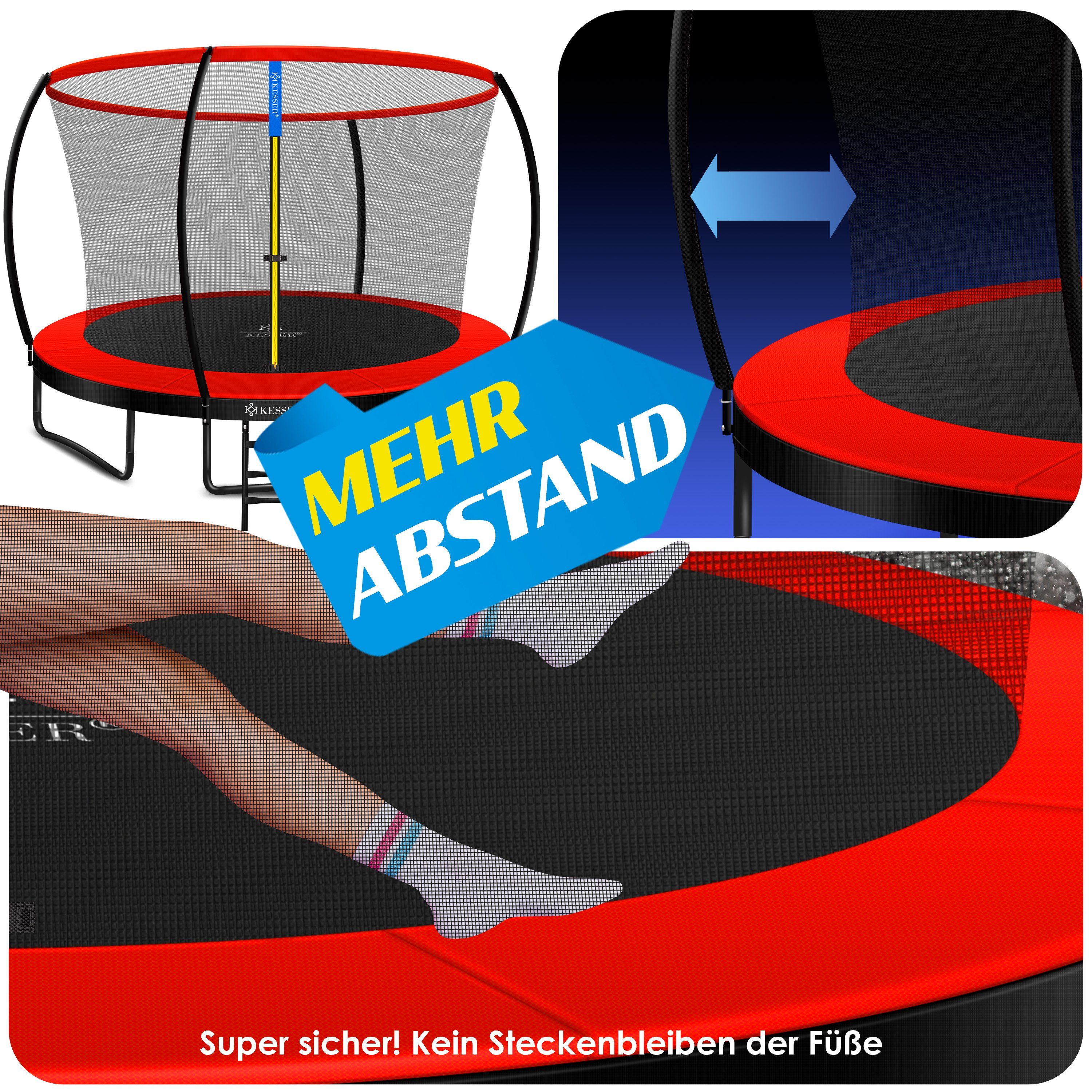 KESSER Gartentrampolin, Ø 366 cm, Trampolin Gartentrampolin TÜV Rheinland GS Zertifiziert