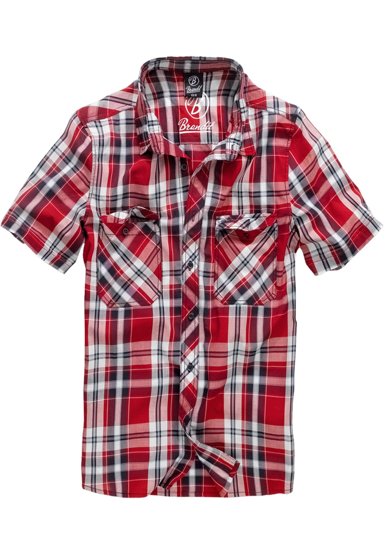 Brandit Langarmhemd Herren Roadstar (1-tlg) Shirt red