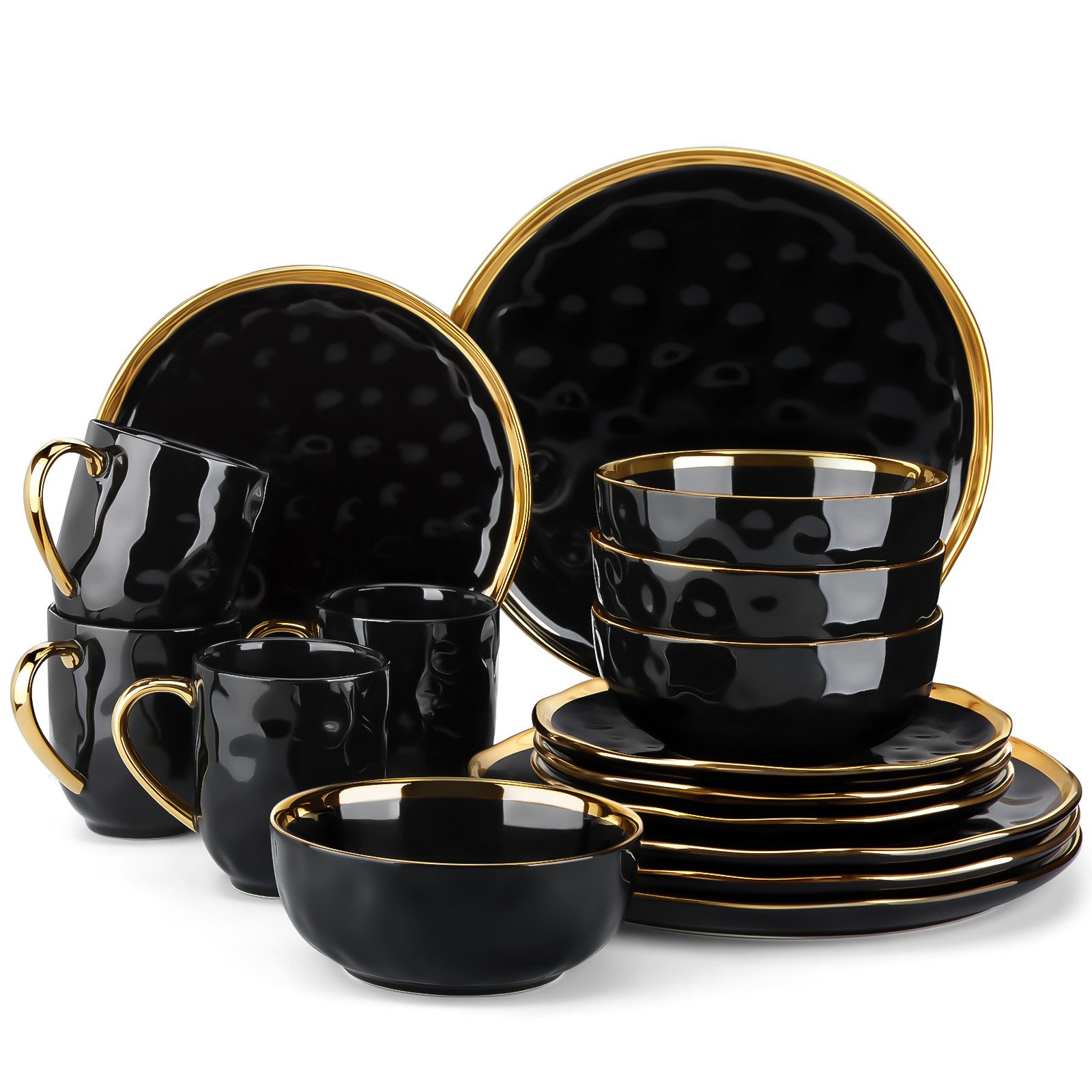 vancasso Geschirr-Set SWEET, Tafelservice für 4, Porzellan (16-tlg), 4 Personen, Porzellan