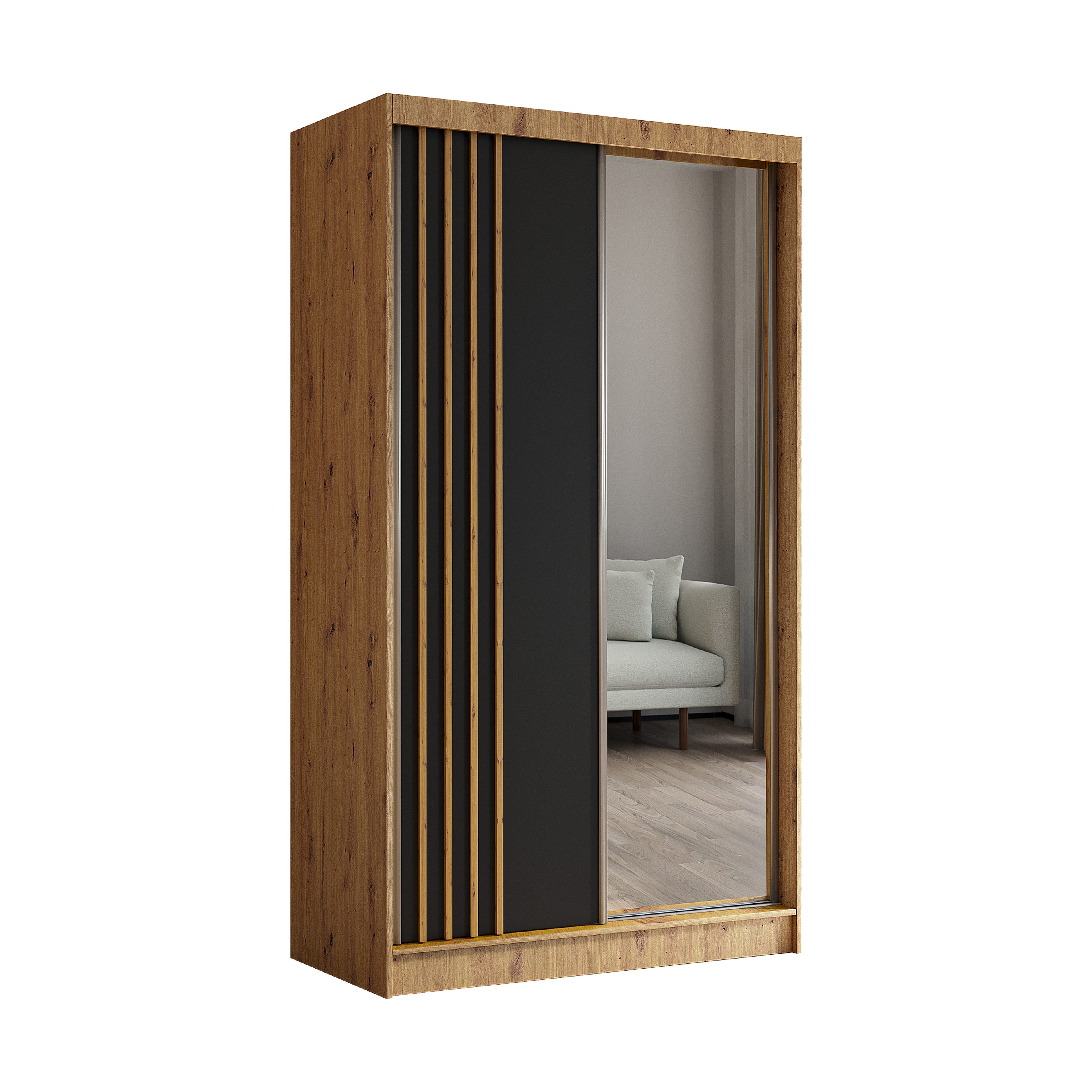 ALTDECOR Schiebetürenschrank NALLA (Kleiderschrank Garderobenschrank mit günstig online kaufen