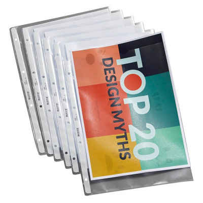 LEITZ Organisationsmappe 100 LEITZ Prospekthüllen 4720 DIN A4 transparent genarbt 0,13 mm