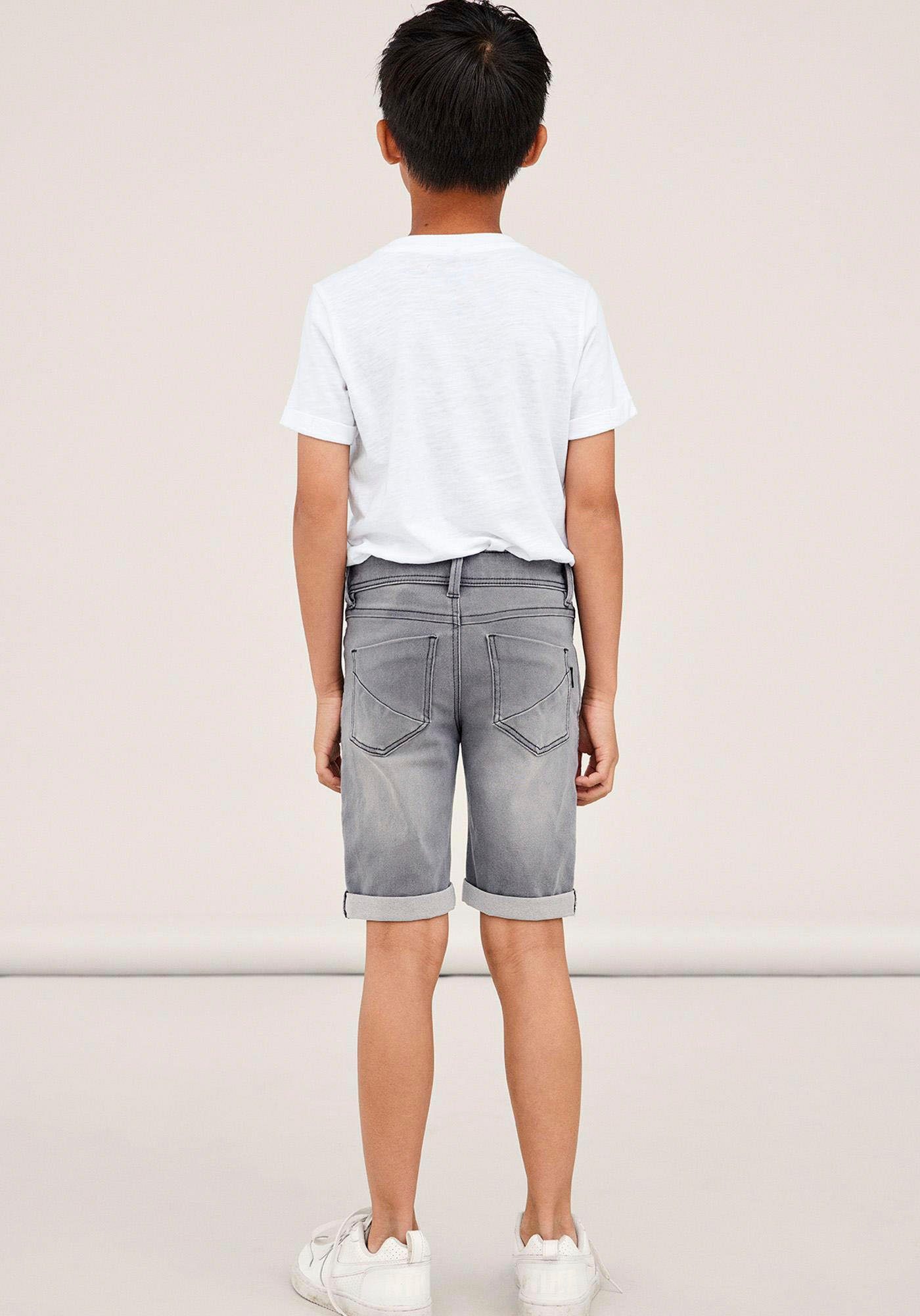 L NKMSILAS medium-grey Name SHORTS NOOS 2272-TX It SLIM DNM Shorts