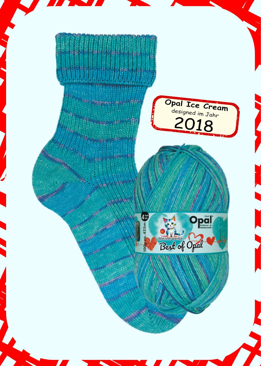 Opal Opal Meisterwerke - Best of Opal Häkelwolle, 425 m (Opal 4-fach Pullover- und Sockenwolle), 100 g