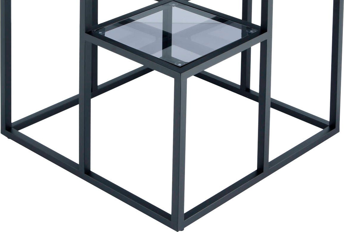 Gestell aus Metall, 625, Steps Kayoom stufenförmiges Beistelltisch modern Platten, quadratische