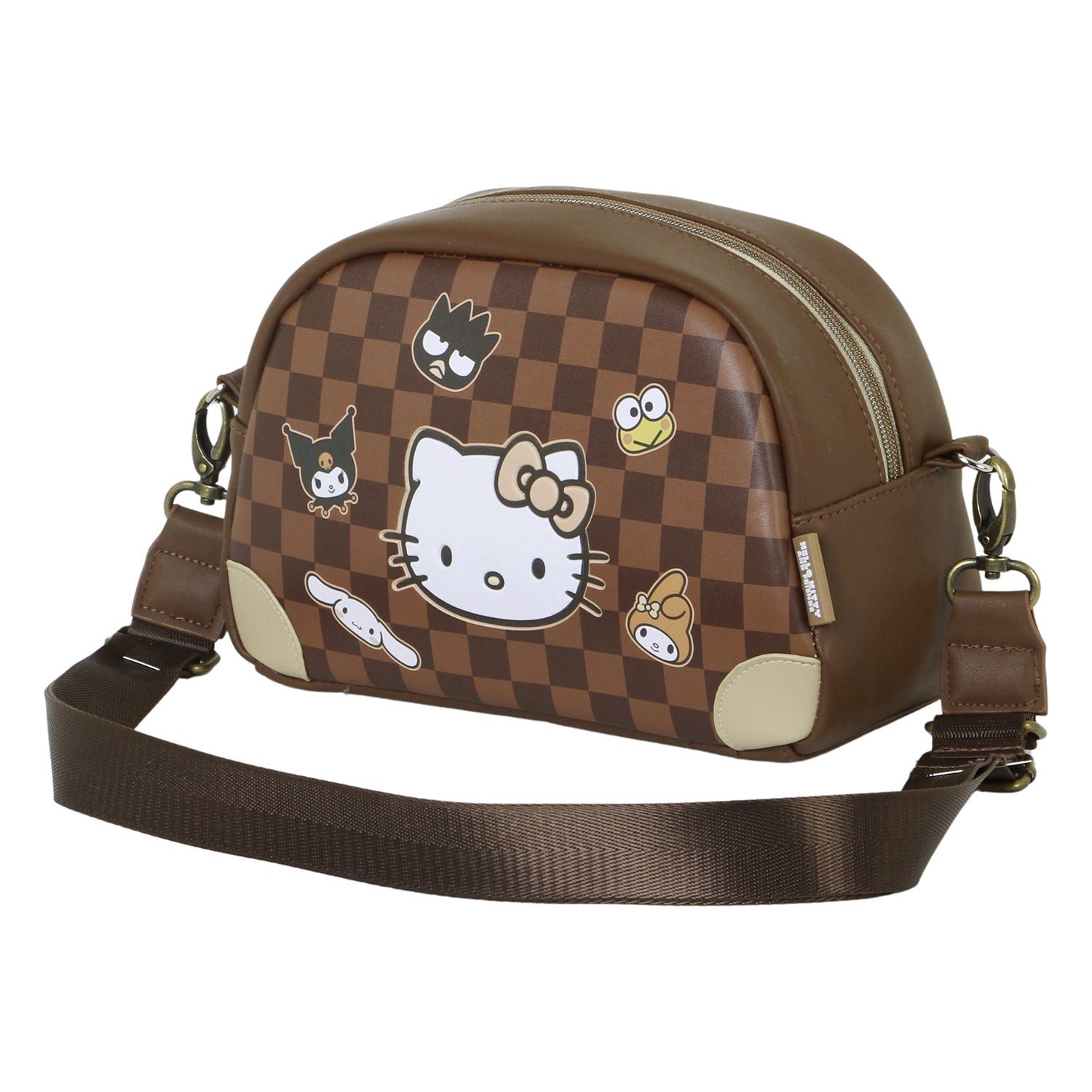 Umhängetasche Sanrio Hello Kitty Squares kleine Bowling-Tasche zum umhängen