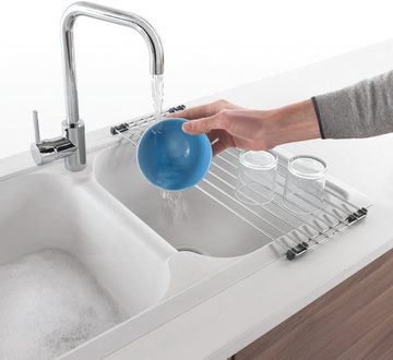 Metaltex Geschirrständer Sink-Tex, Abtropfgitter für das Spülbecken, Metall
