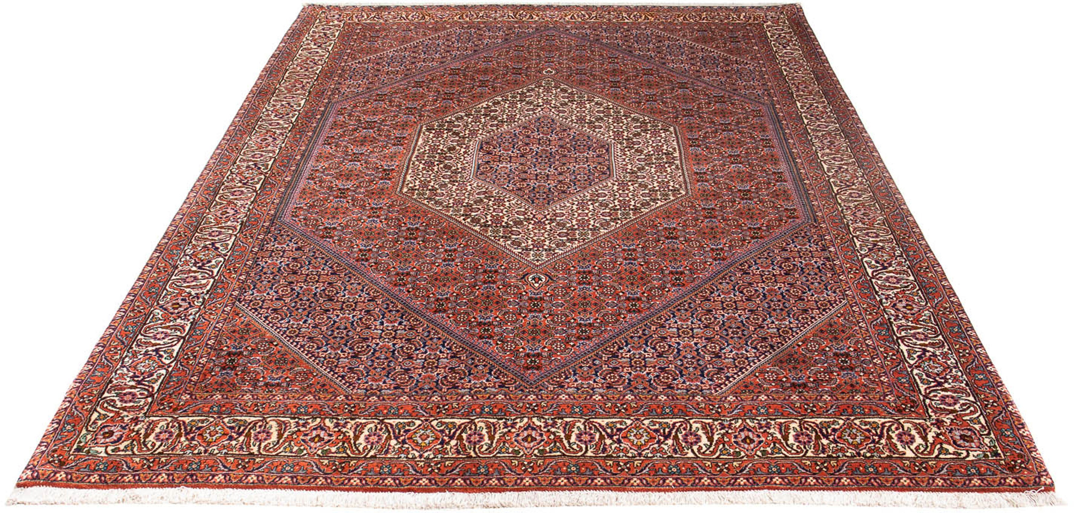 Orientteppich Perser - Bidjar - 230 x 166 cm - braun, morgenland, rechteckig, Höhe: 15 mm, Wohnzimmer, Handgeknüpft, Einzelstück mit Zertifikat