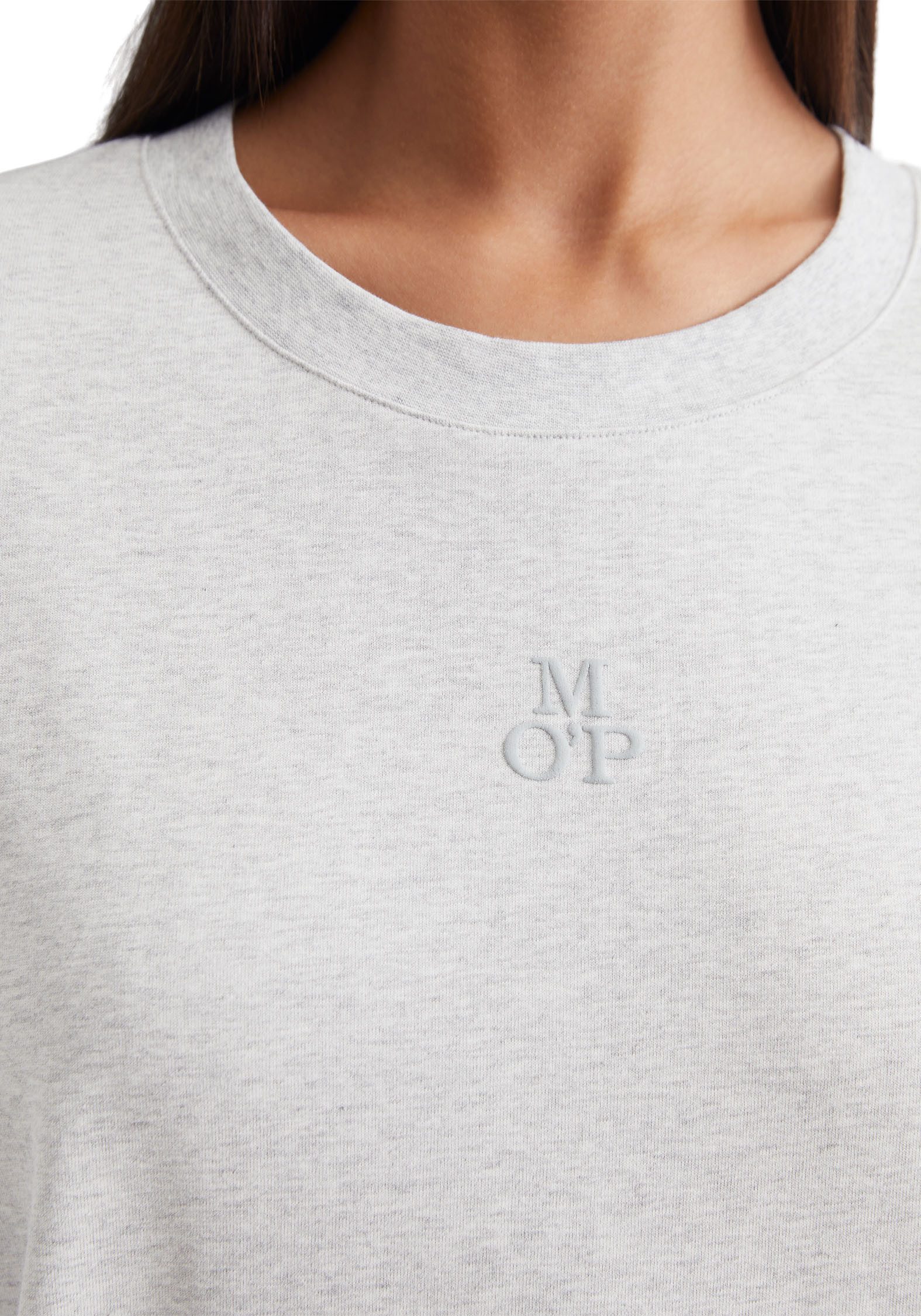 Marc O'Polo Nachthemd Heavy Jersey-Woven mit hohen Seitennaht-Schlitze