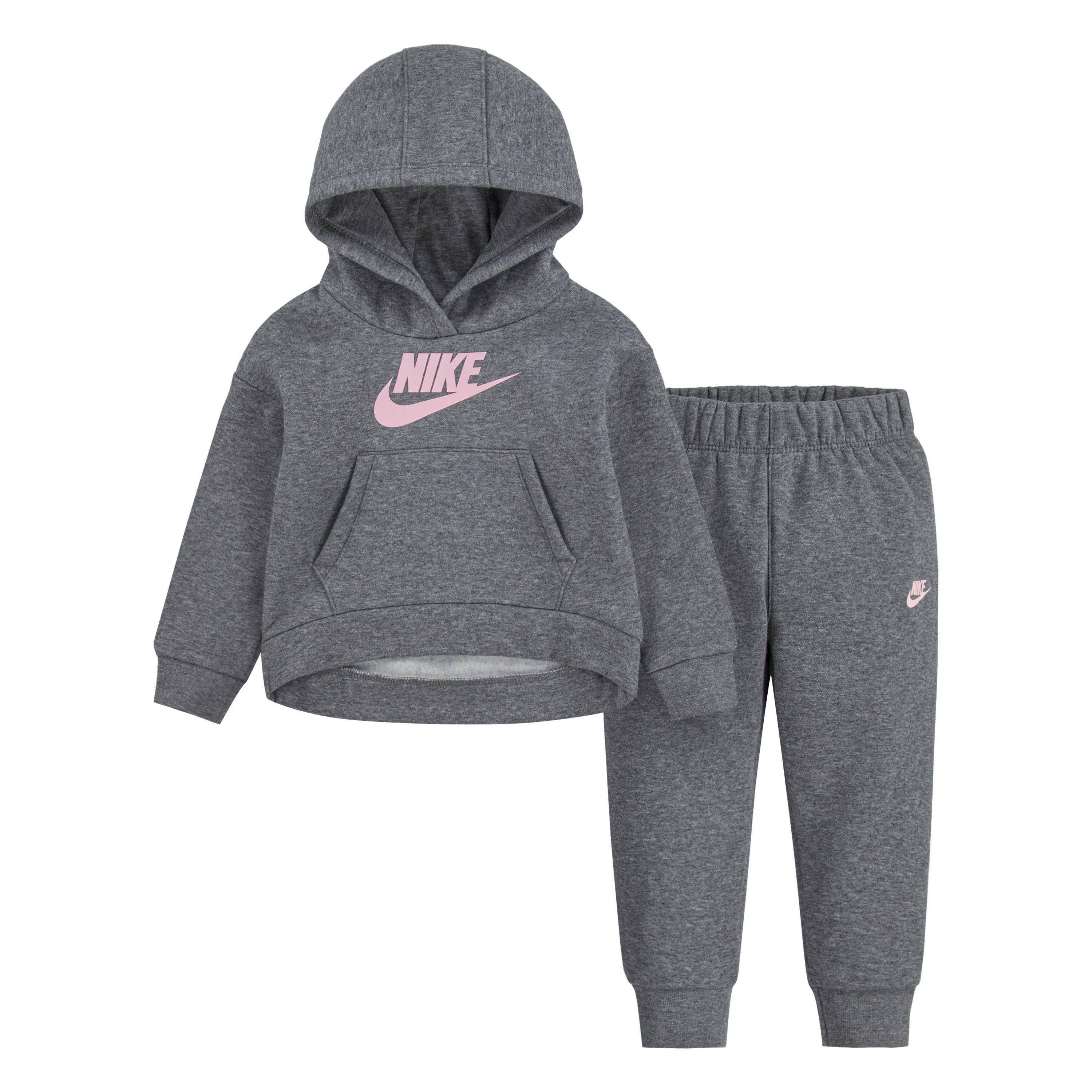 Nike Sportswear Jogginganzug CLUB FLEECE grau-meliert SET