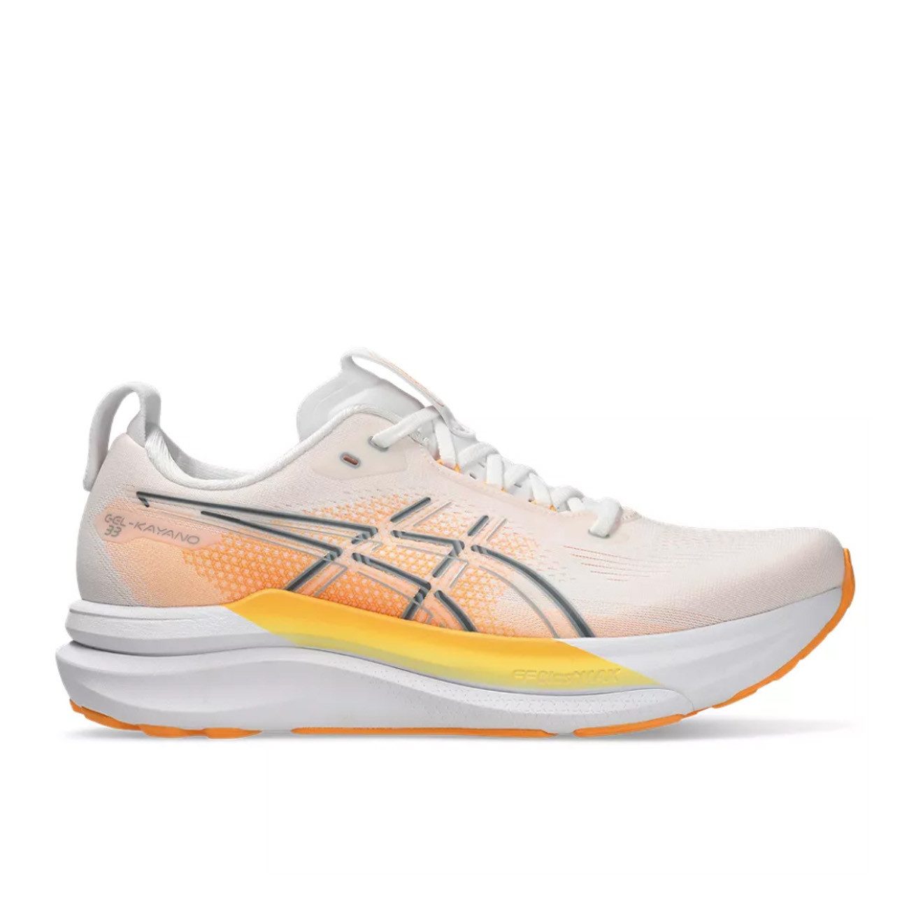 Asics Asics Gel-Kayano 33 Herren White Stadium Orange Laufschuh
