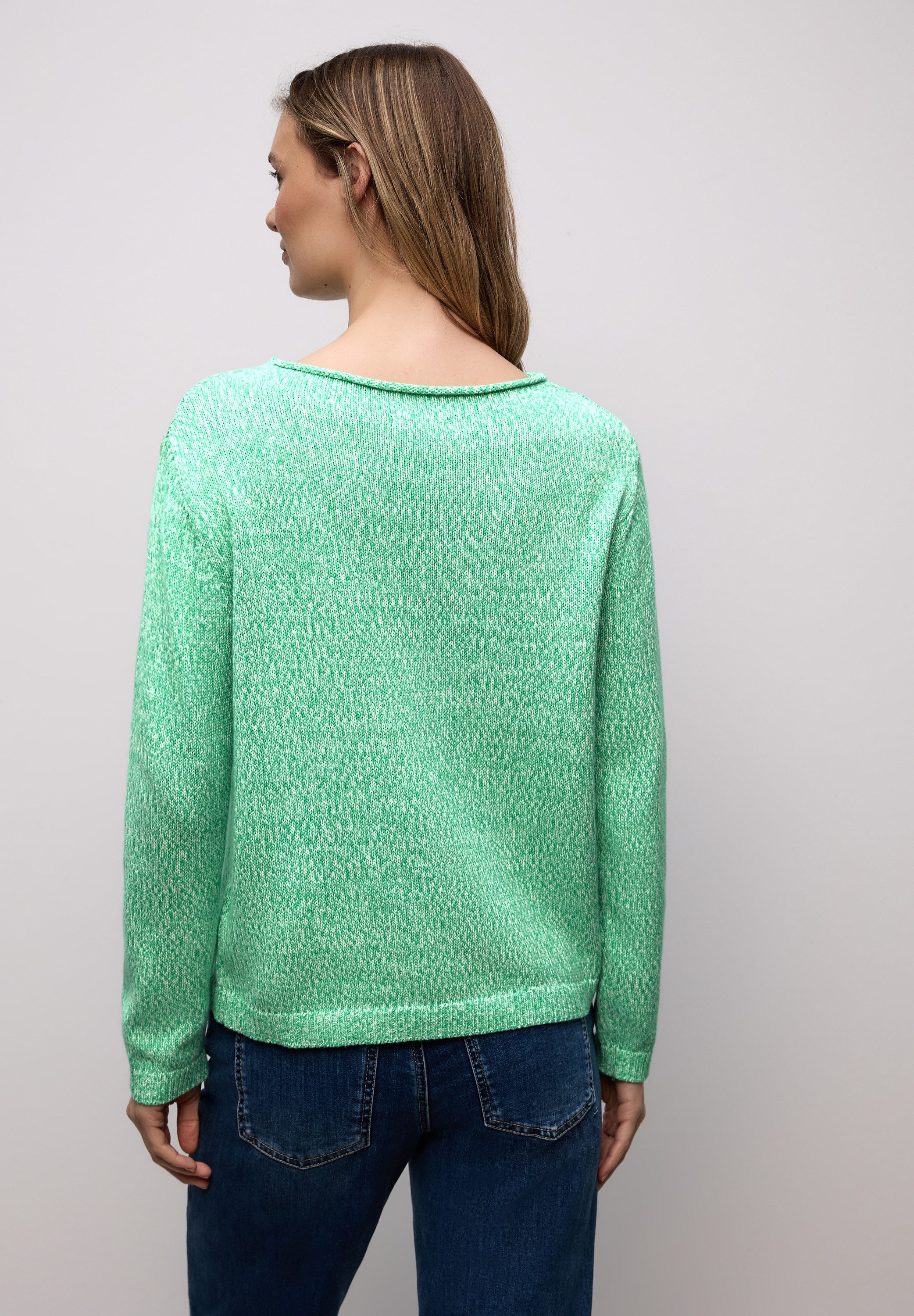 STREET ONE Strickpullover im Two-Tone-Look günstig online kaufen
