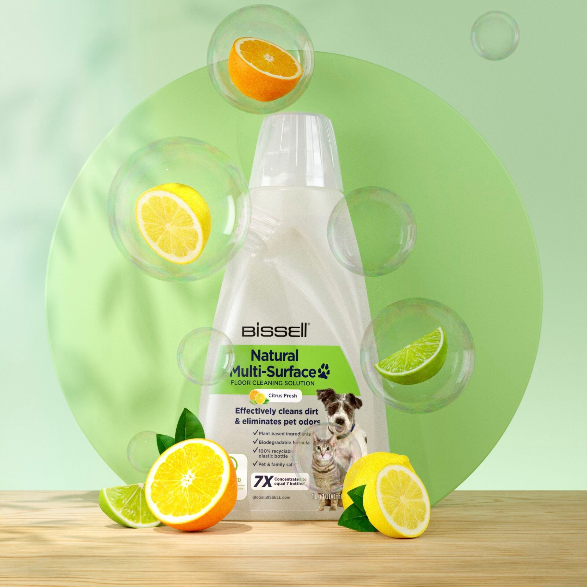Bissell Natural Multi Surface 1L PET Flüssigreiniger