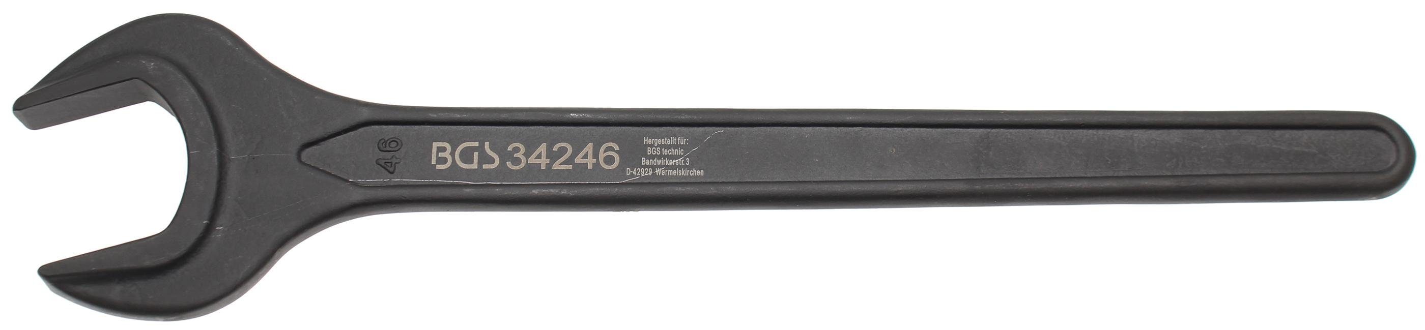SW mm Maulschlüssel 894, 46 DIN BGS technic Einmaulschlüssel,
