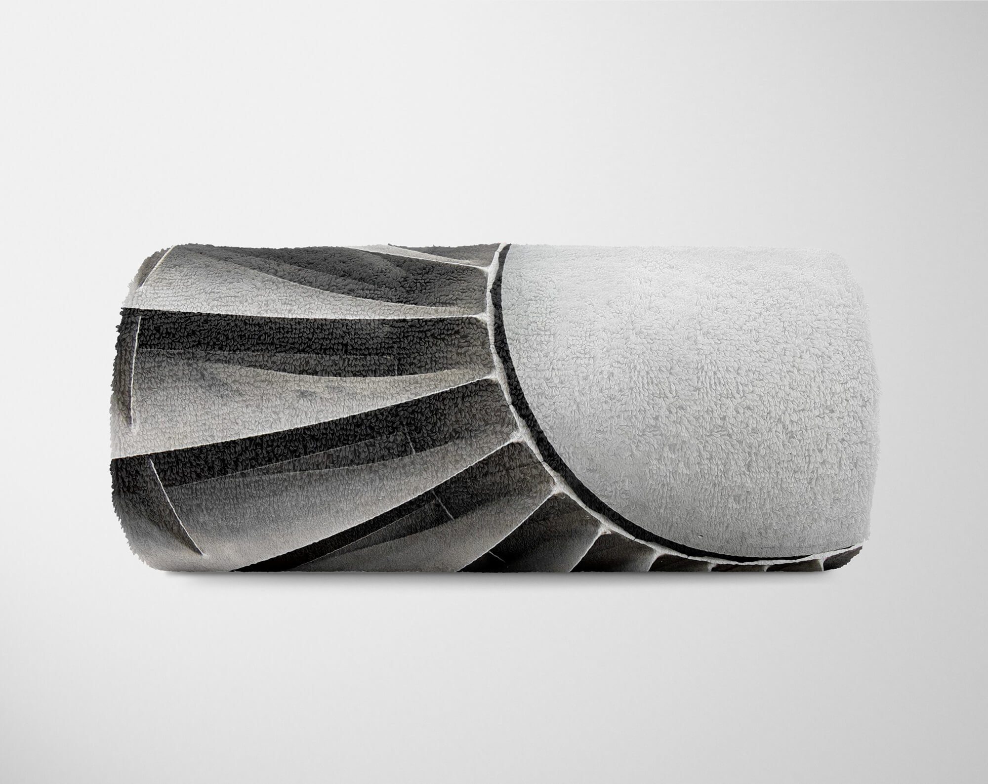 Strandhandtuch Handtuch Handtuch mit Fotomotiv Handtücher Turbine (1-St), Kuscheldecke Baumwolle-Polyester-Mix Sinus Triebwerk, Saunatuch Art