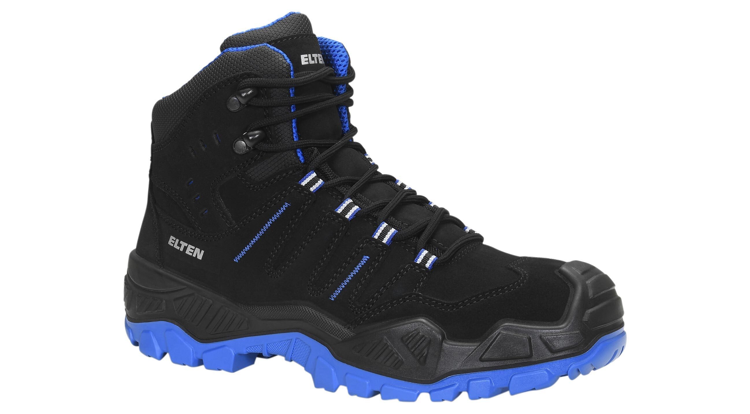 ELTEN QUENTIN black-blue Mid ESD S3S Sicherheitsstiefel (Schuhkarton, Paar)
