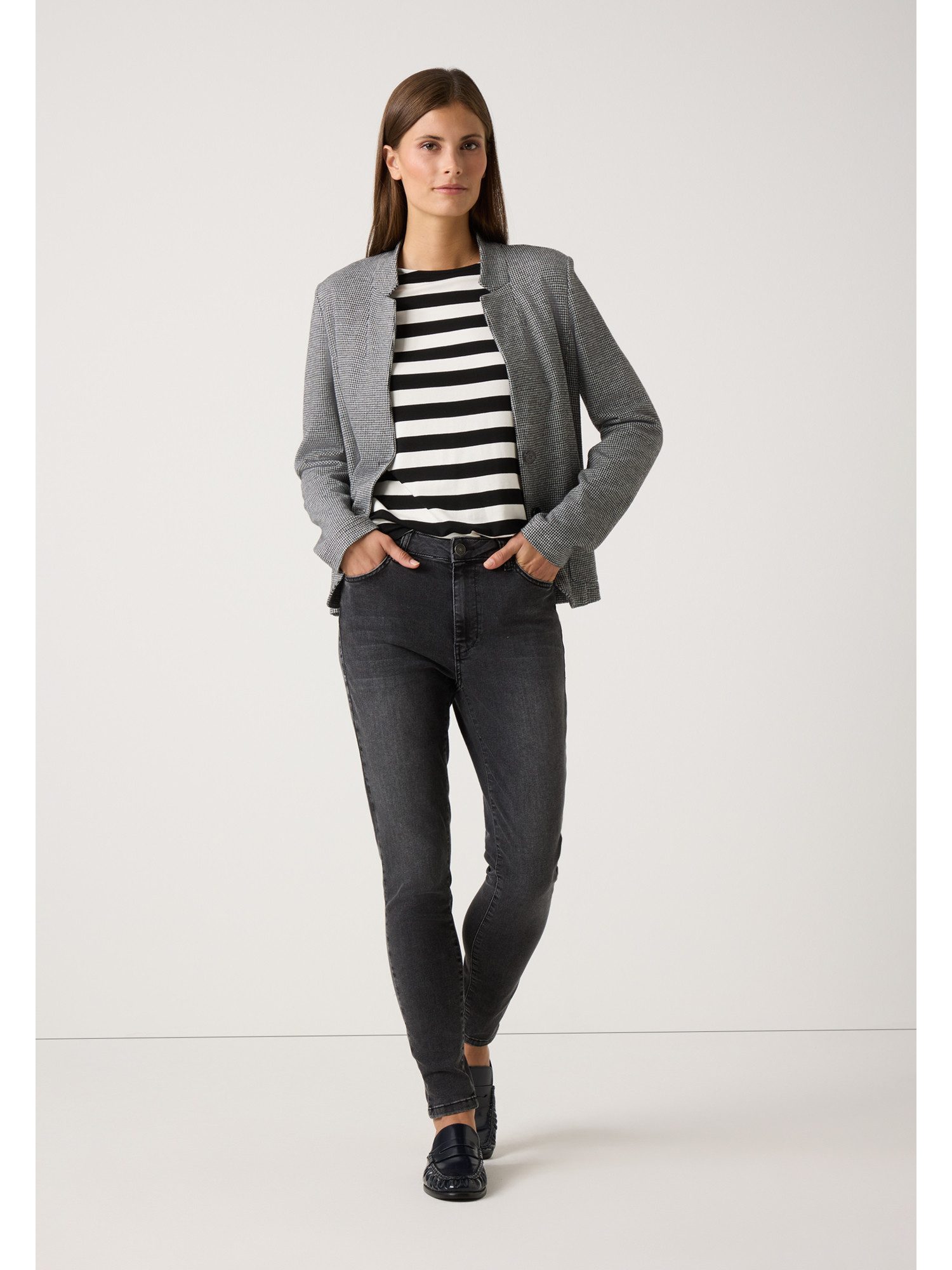 MORE&MORE 3/4-Arm-Shirt softes 3/4 Arm Viskose- Jersey-Shirt günstig online kaufen