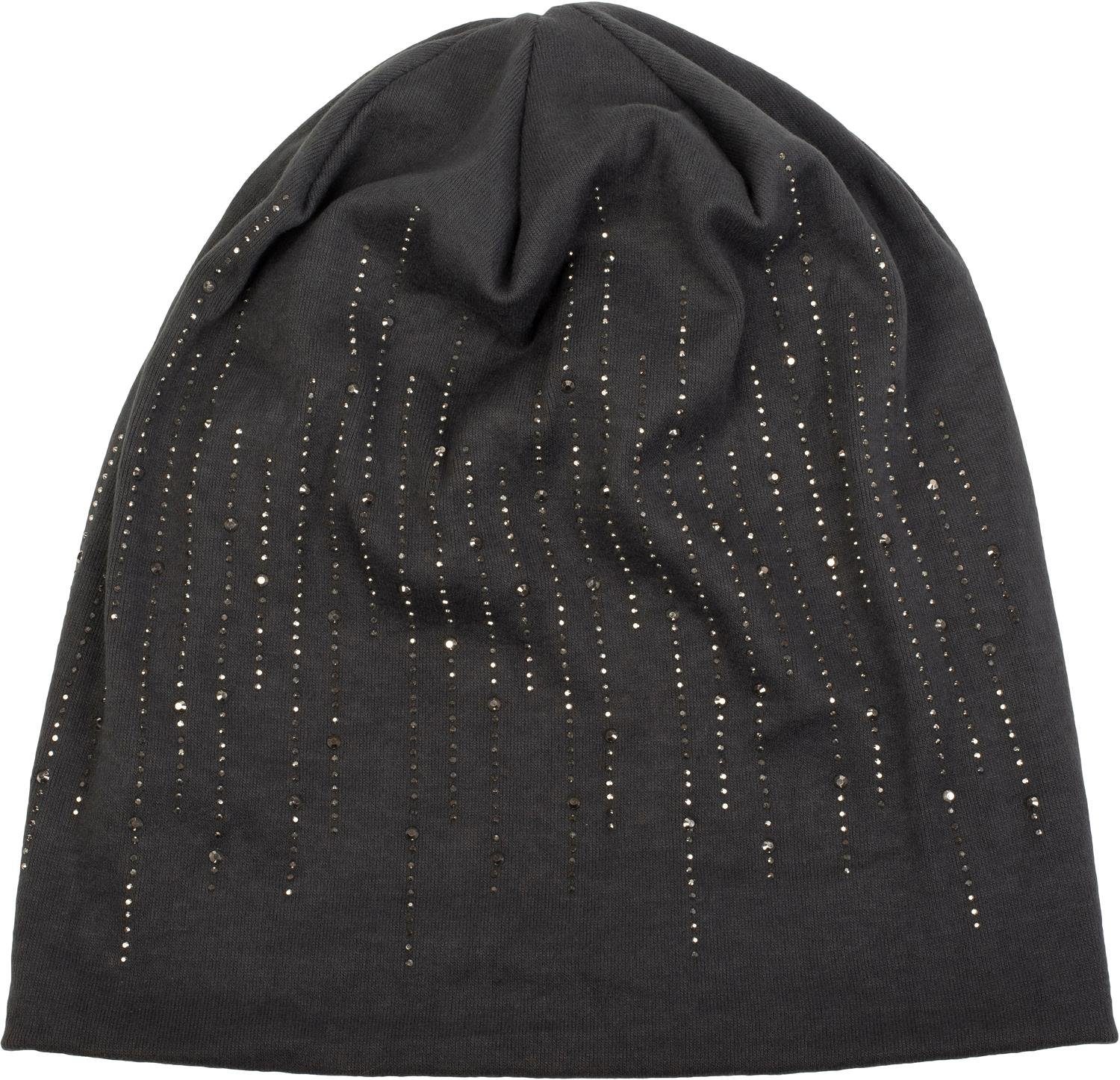 styleBREAKER Beanie Beanie mit Strass Streifen günstig online kaufen