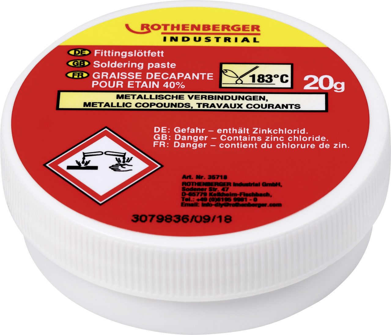 Rothenberger Lötkolben Rothenberger Lötfett Dose 20 g