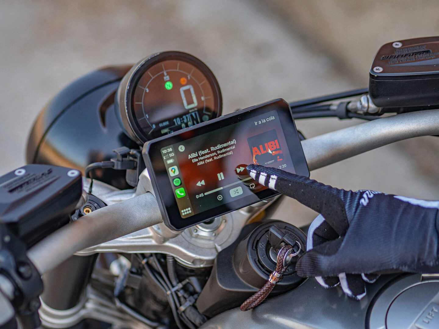 CHIGEE AIO-5 Play Motorrad Multimediasystem Motorrad-Navigationsgerät (Wasserdicht Bluetooth)