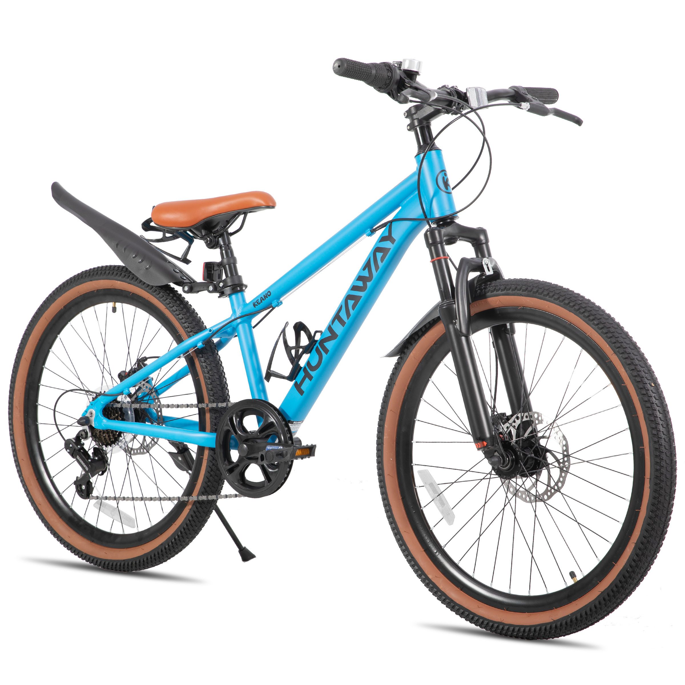 HILAND Kinderfahrrad 20"/24" Alu-Mountainbike Shimano 7-Gang, Federgabel & Scheibenbremsen