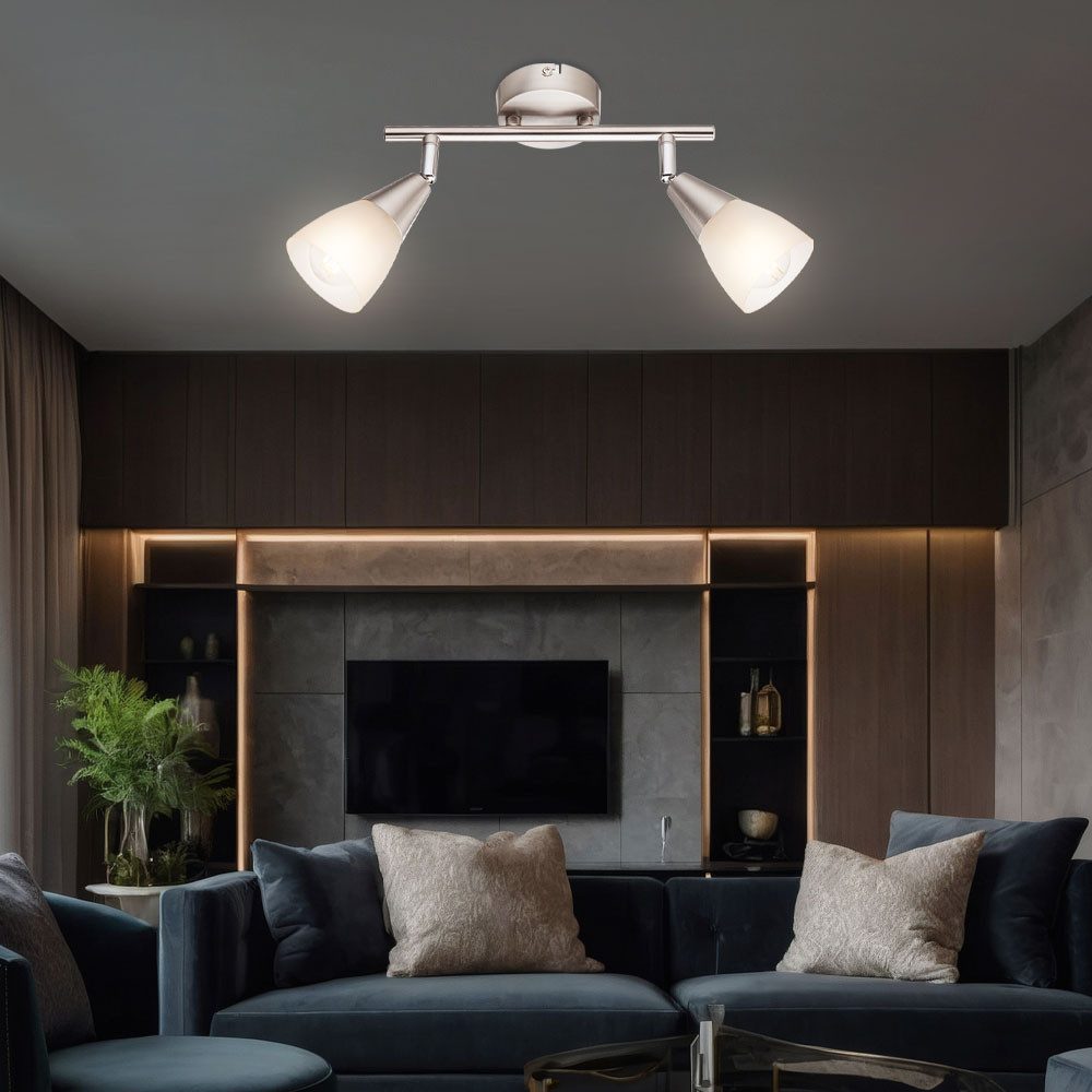 GLOBO LIGHTING LED Deckenspot, Leuchtmittel nicht inklusive, Decken Lampe Leuchte Spot Strahler 2-Flammig Beleuchtung Wohn Zimmer