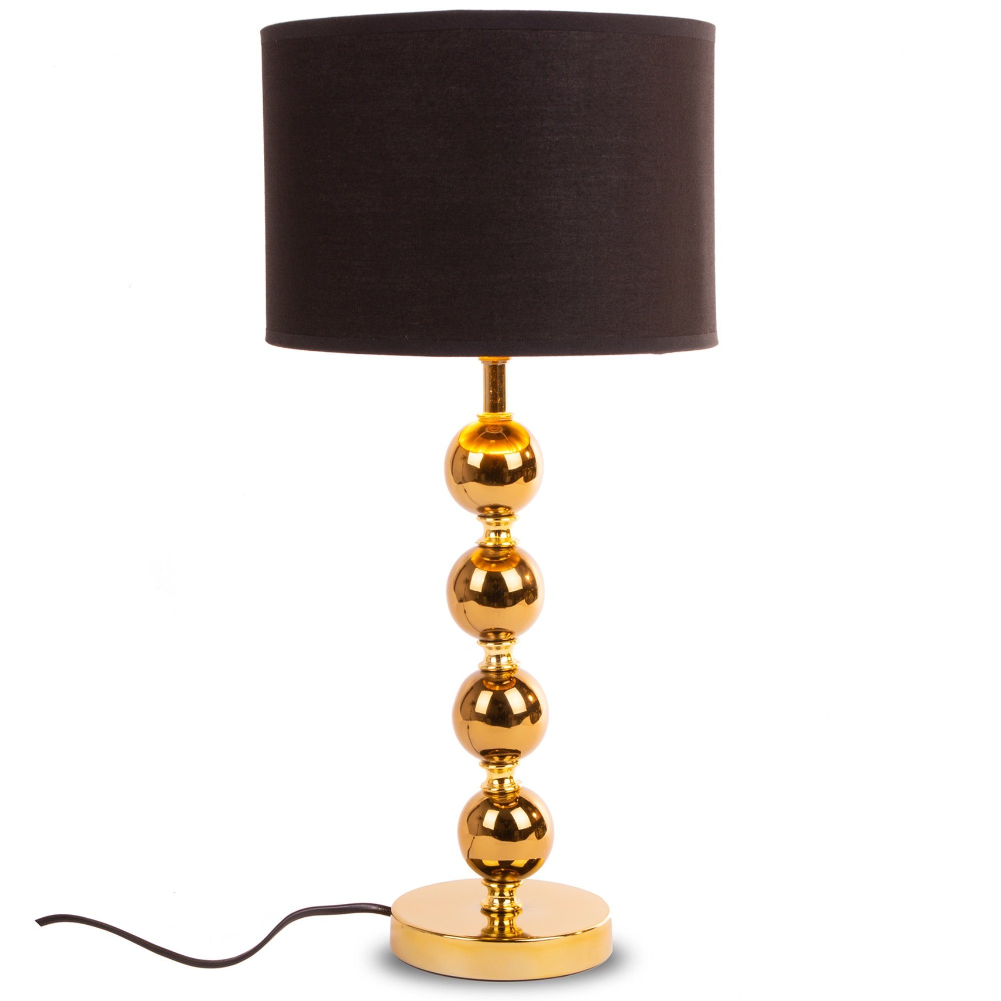 Konsimo Tischleuchte RASI Tischlampe Tischleuchte, ohne Leuchtmittel, elegante Lampe, ohne Leuchtmittel gold / schwarz