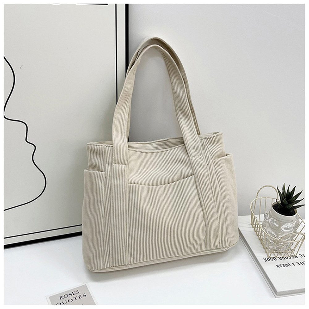 Coonoor Schultertasche Cord Tasche Damen,Tote Bag,Handtasche,Shopper günstig online kaufen