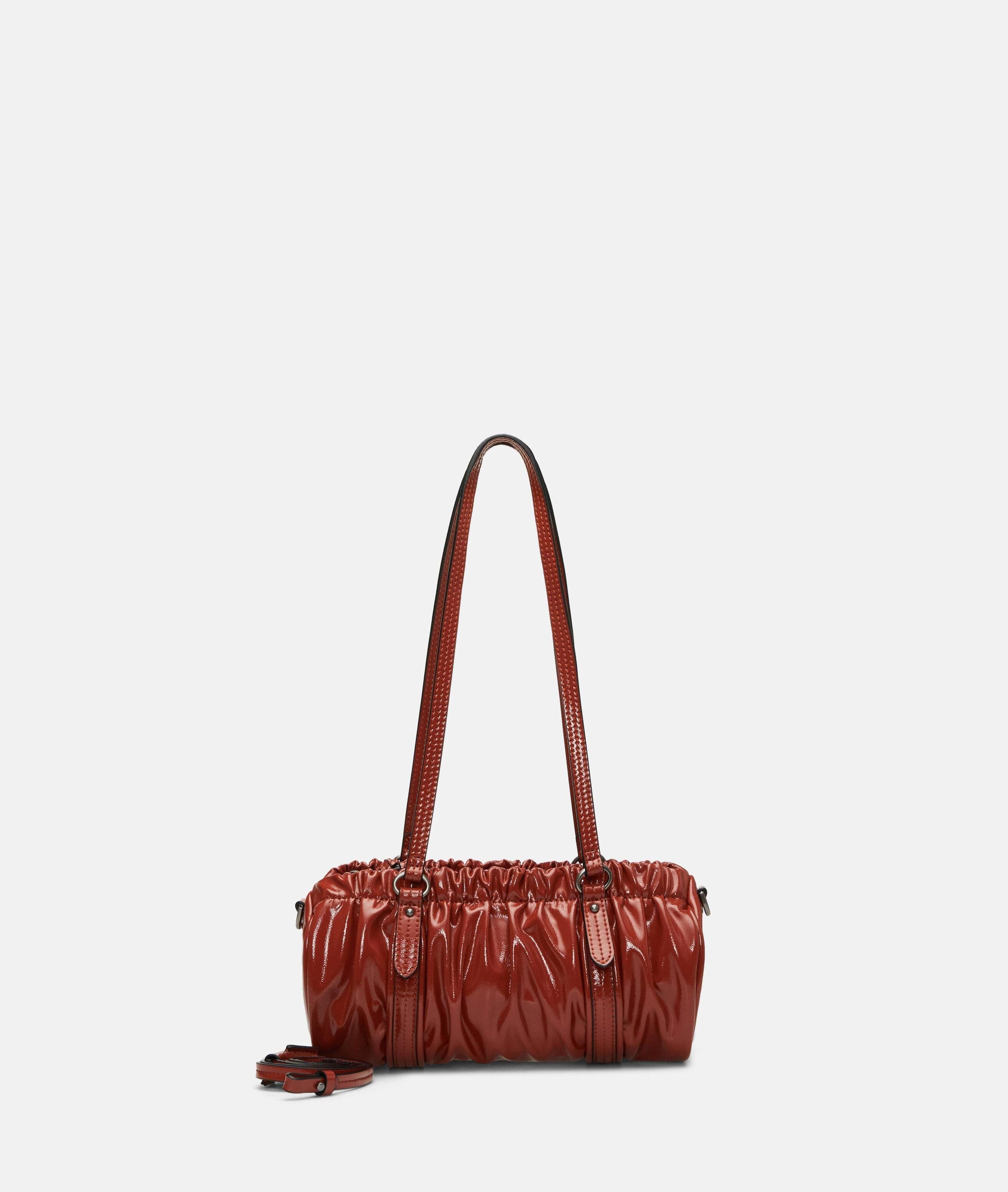 Liebeskind Berlin Schultertasche Faye Hobo XS, Kleine Tasche mit Hochglanz-Finish
