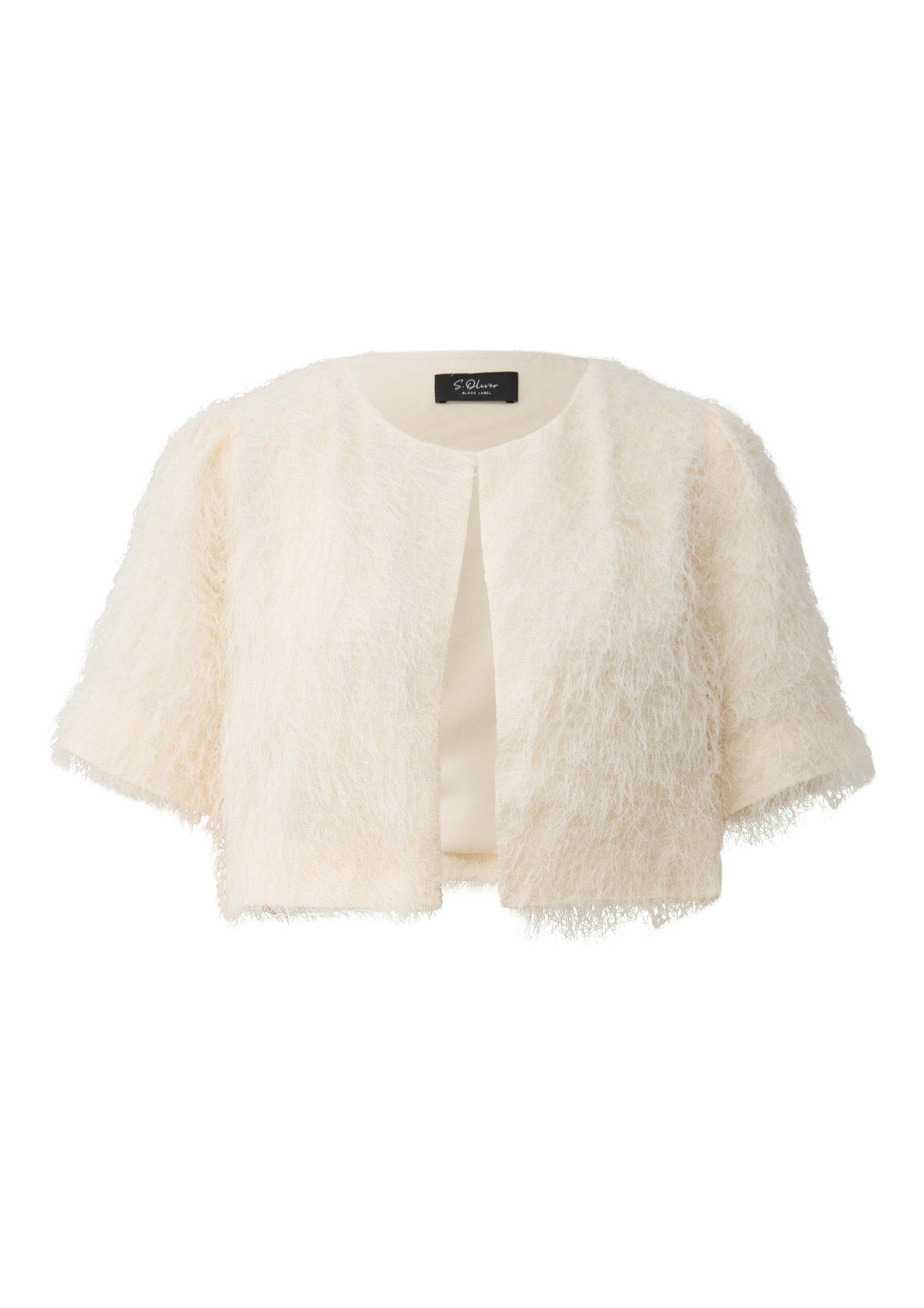 s.Oliver Jackenblazer Indoor-Jacke Jacke aus Kunstfell günstig online kaufen
