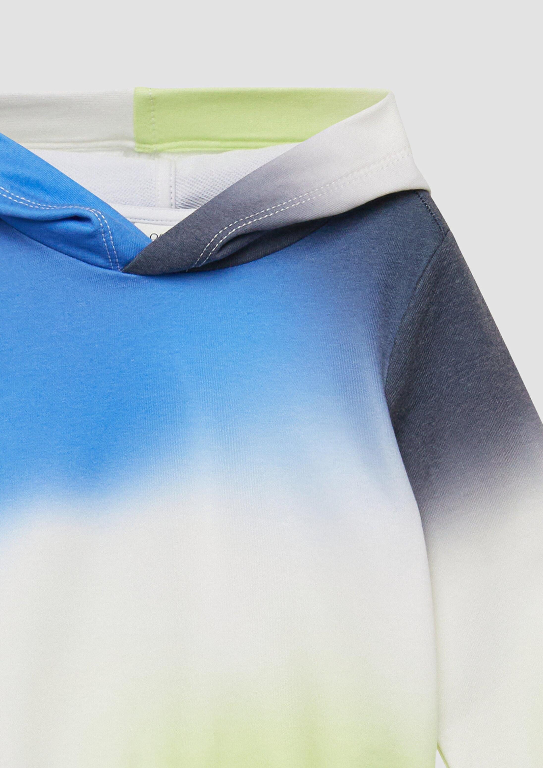 s.Oliver Sweatshirt Sweatshirt Sweatshirt mit Farbverlauf und Kapuze – Bild 4 von 4