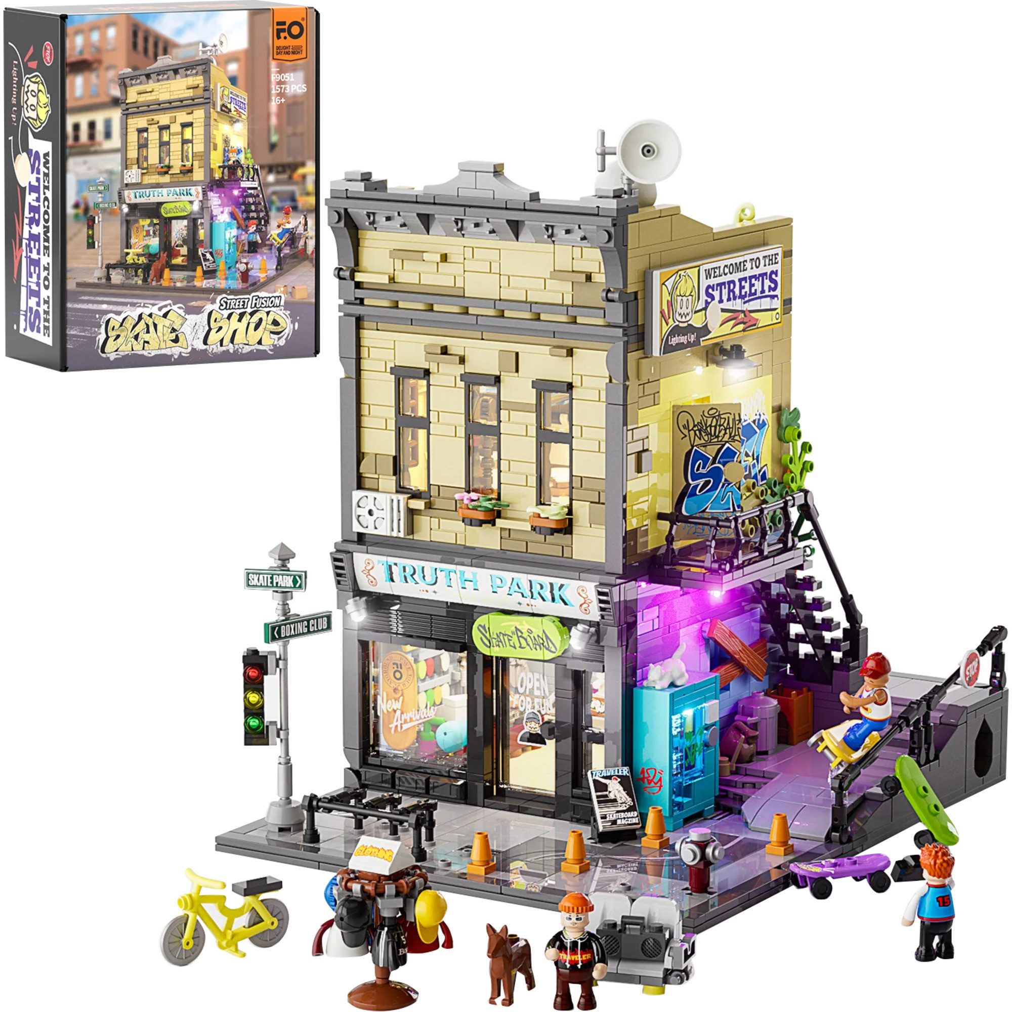 Lumibricks Lumibricks Skateboard Shop, Konstruktionsspielzeug Spielbausteine