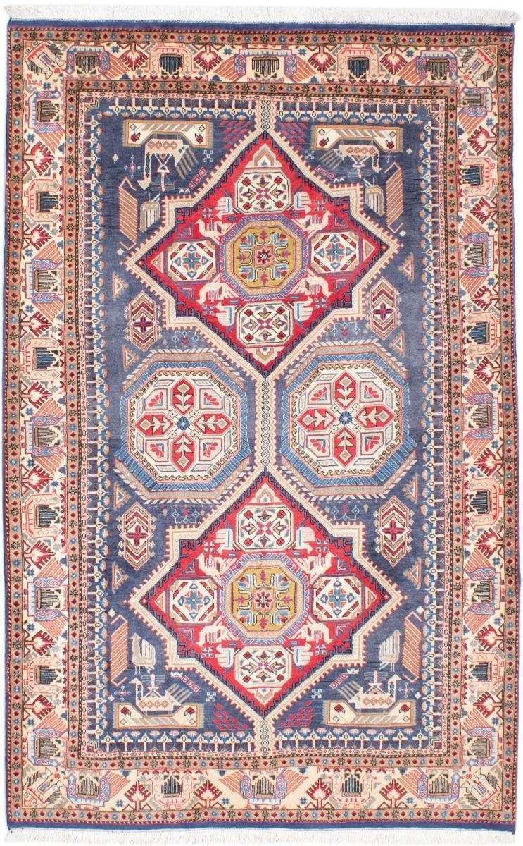 Orientteppich Ghashghai 147x229 Handgeknüpfter Orientteppich / Perserteppich, Nain Trading, rechteckig, Höhe: 12 mm