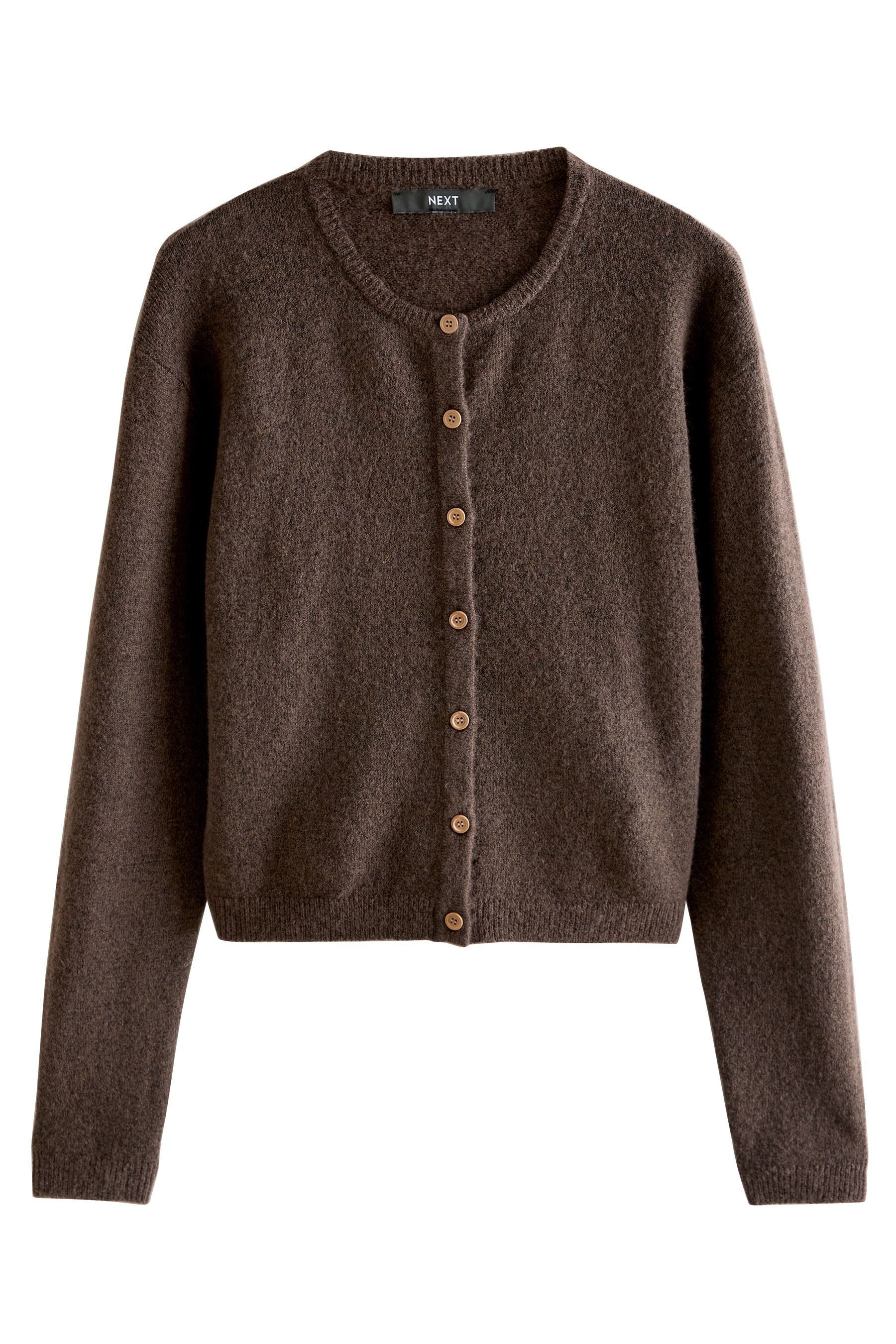 Next Strickjacke Strickjacke mit Rundhalsausschnitt (1-tlg) günstig online kaufen